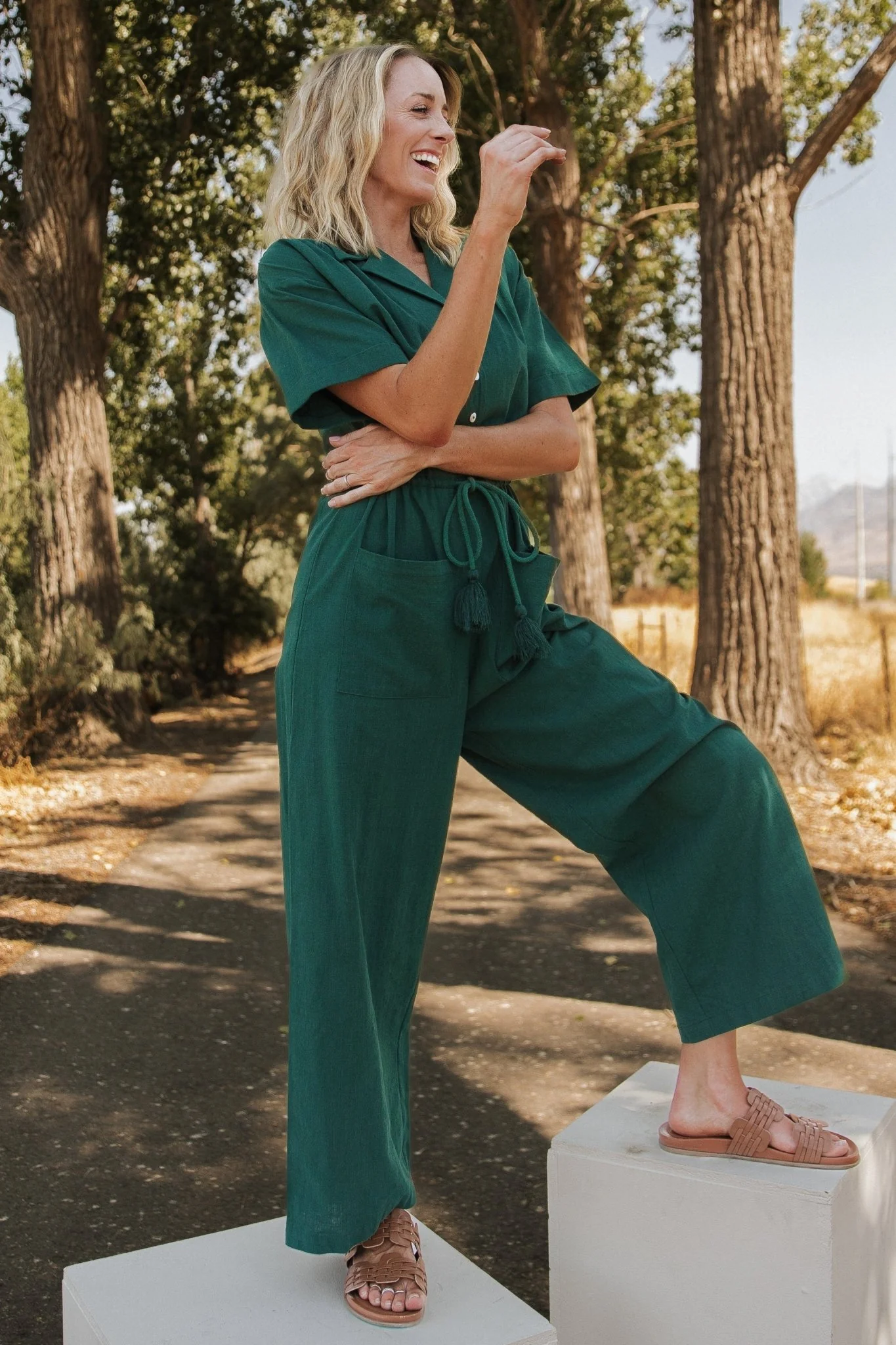 Hemming Jumpsuit | Green