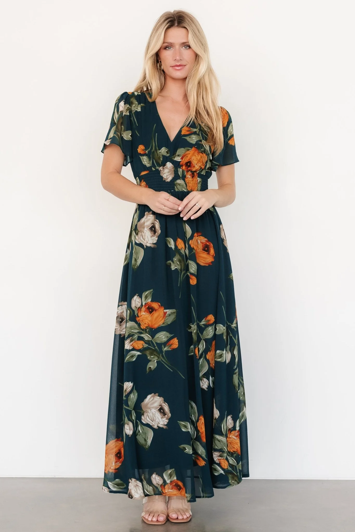 Birdie Maxi Dress | Deep Topaz Floral