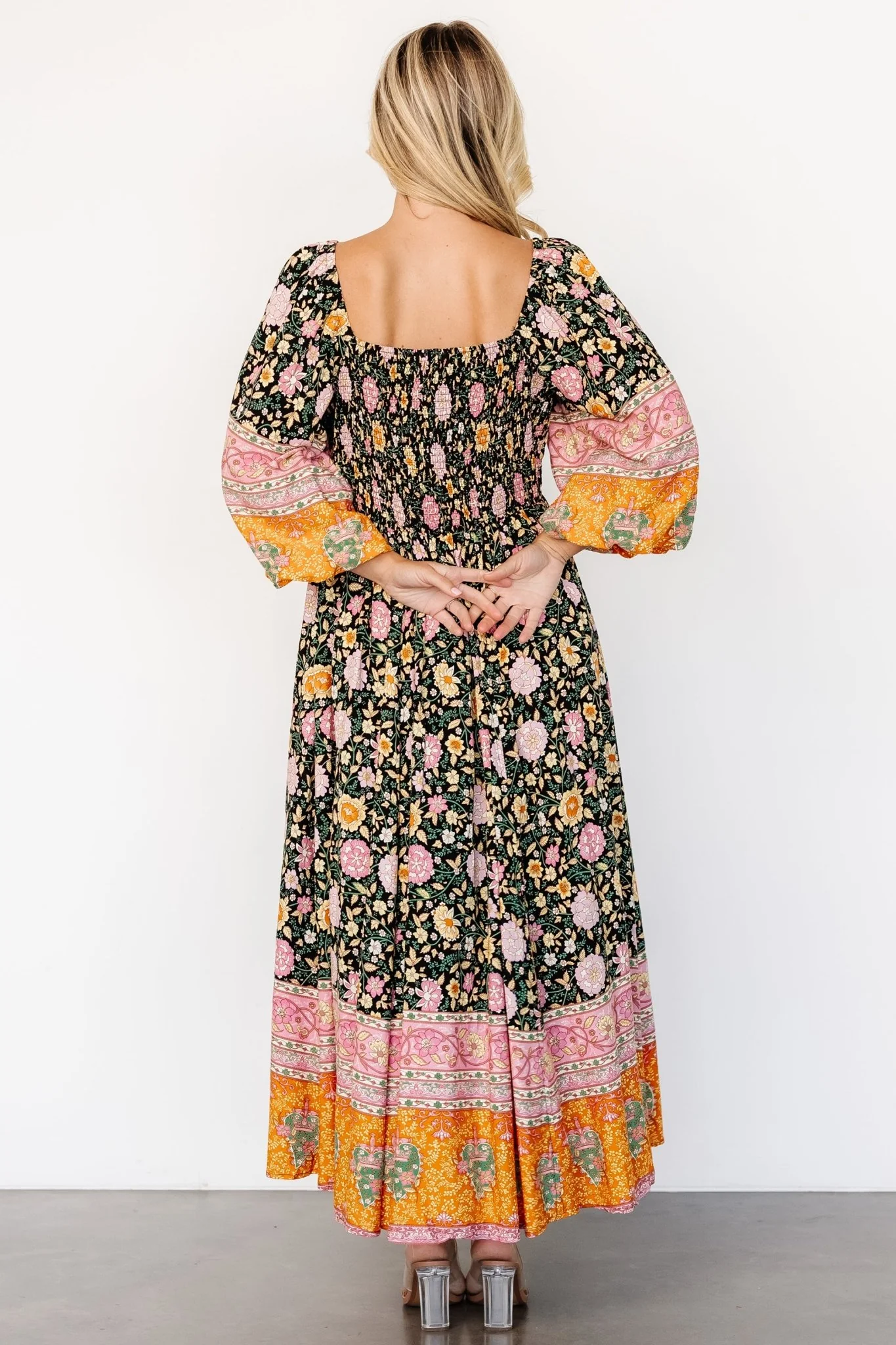 Trixie Dress | Black Multi