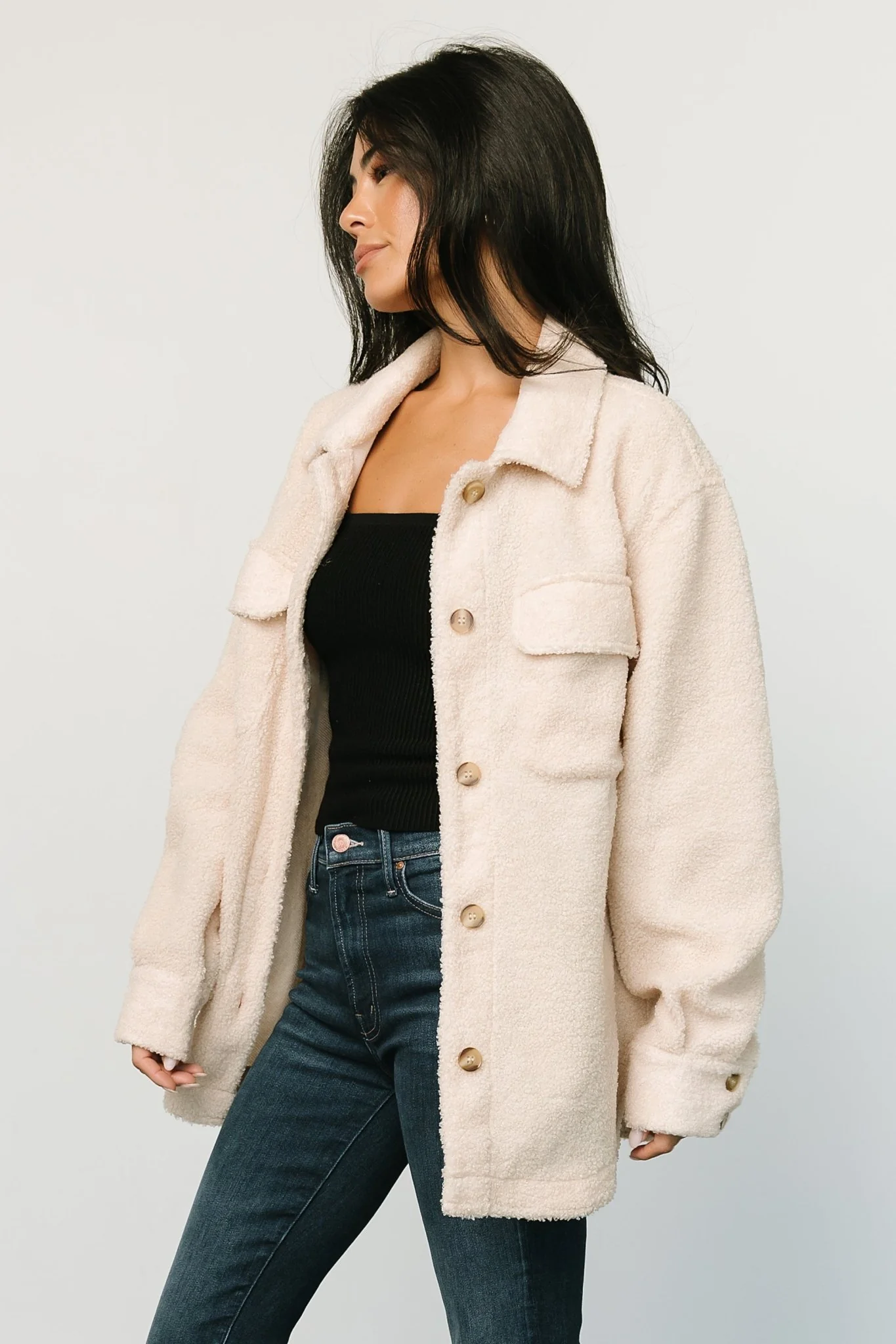 Jayden Sherpa Jacket | Honey