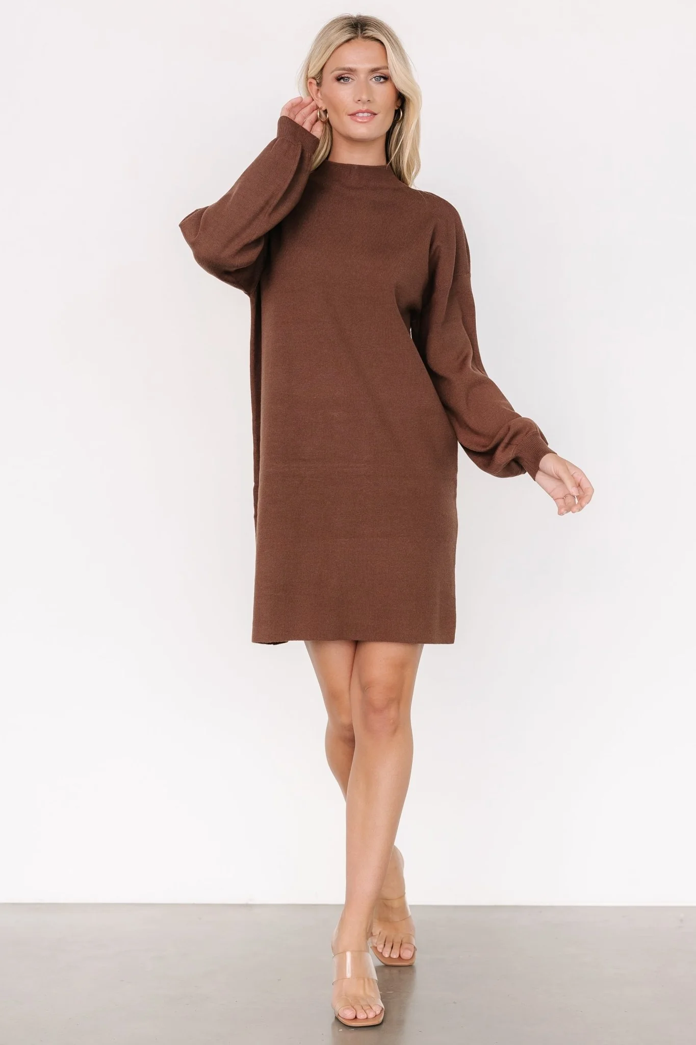 Jennings Sweater Dress | Brown