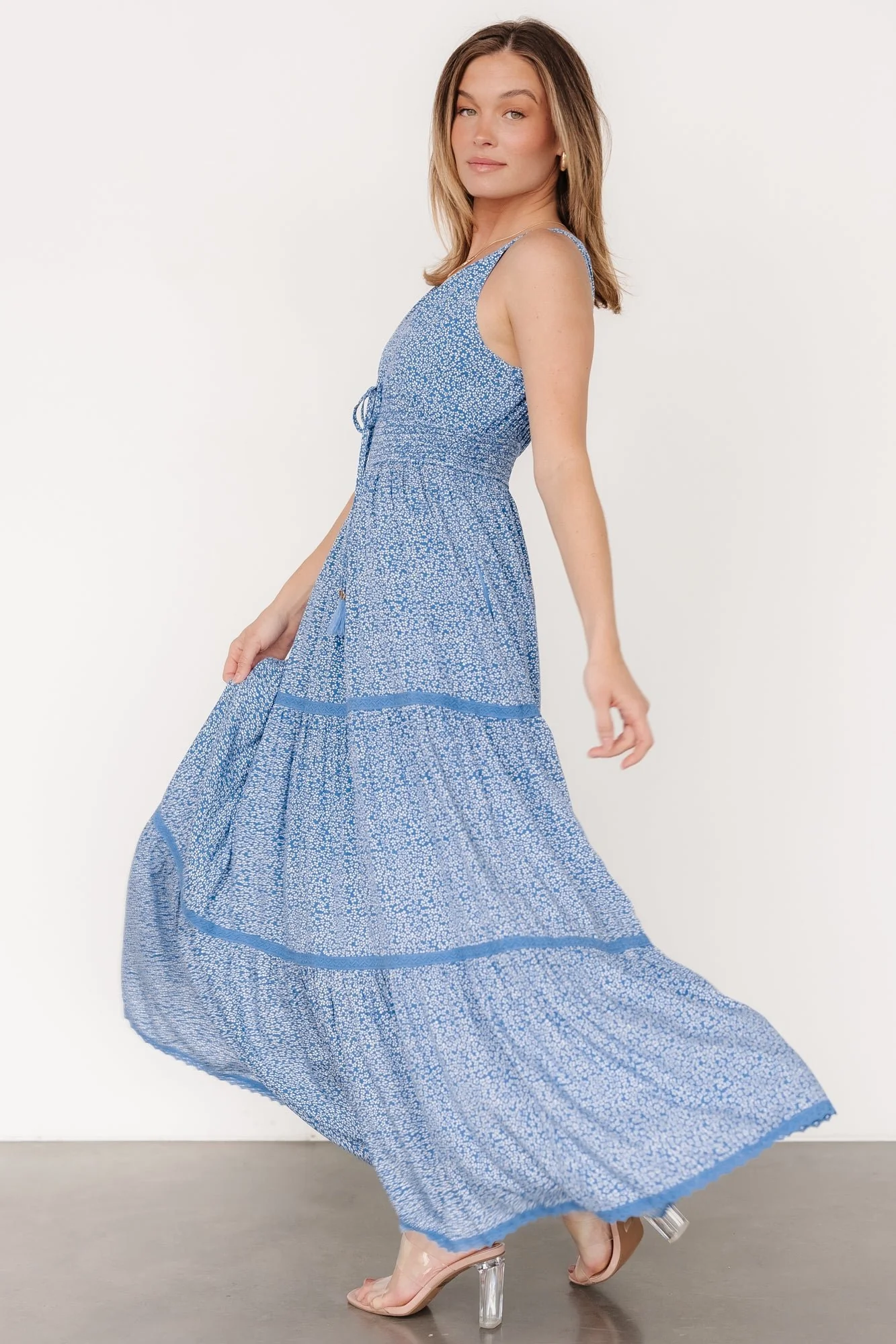 Lauren Maxi Dress | Blue Floral