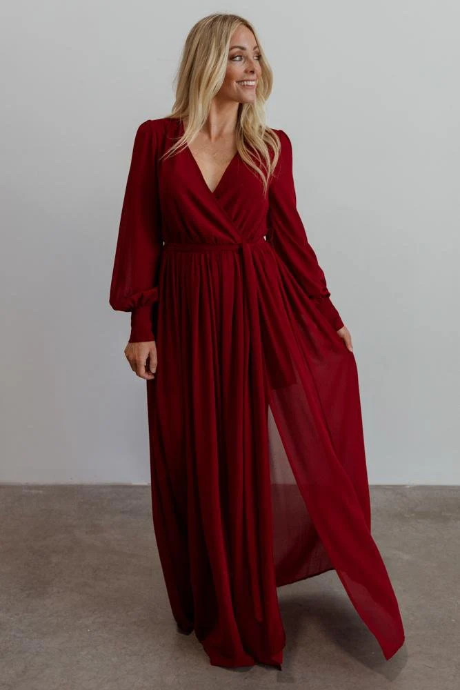 Celine Maxi Dress | Wine