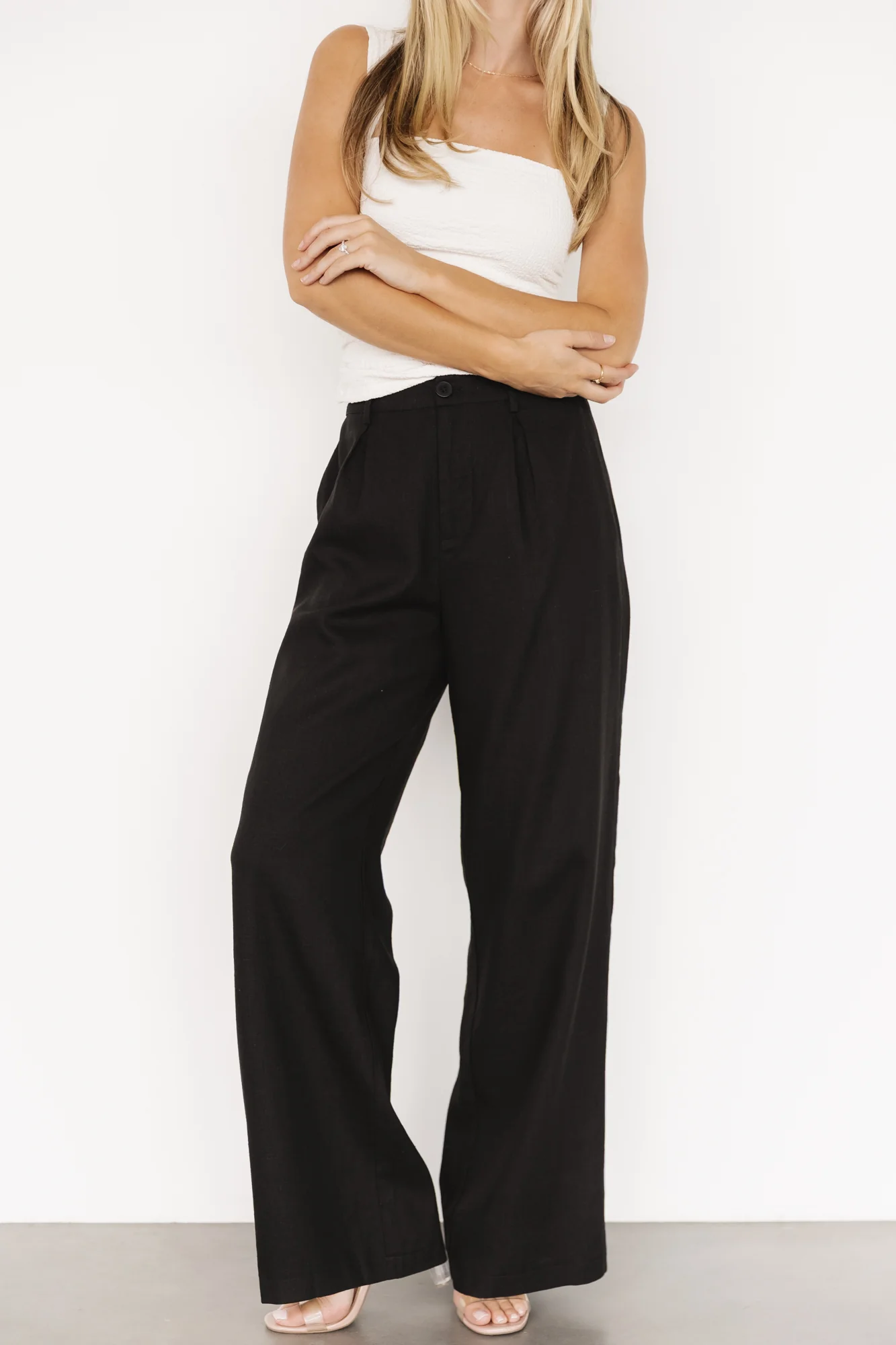 Malin Wide Leg Pants | Black