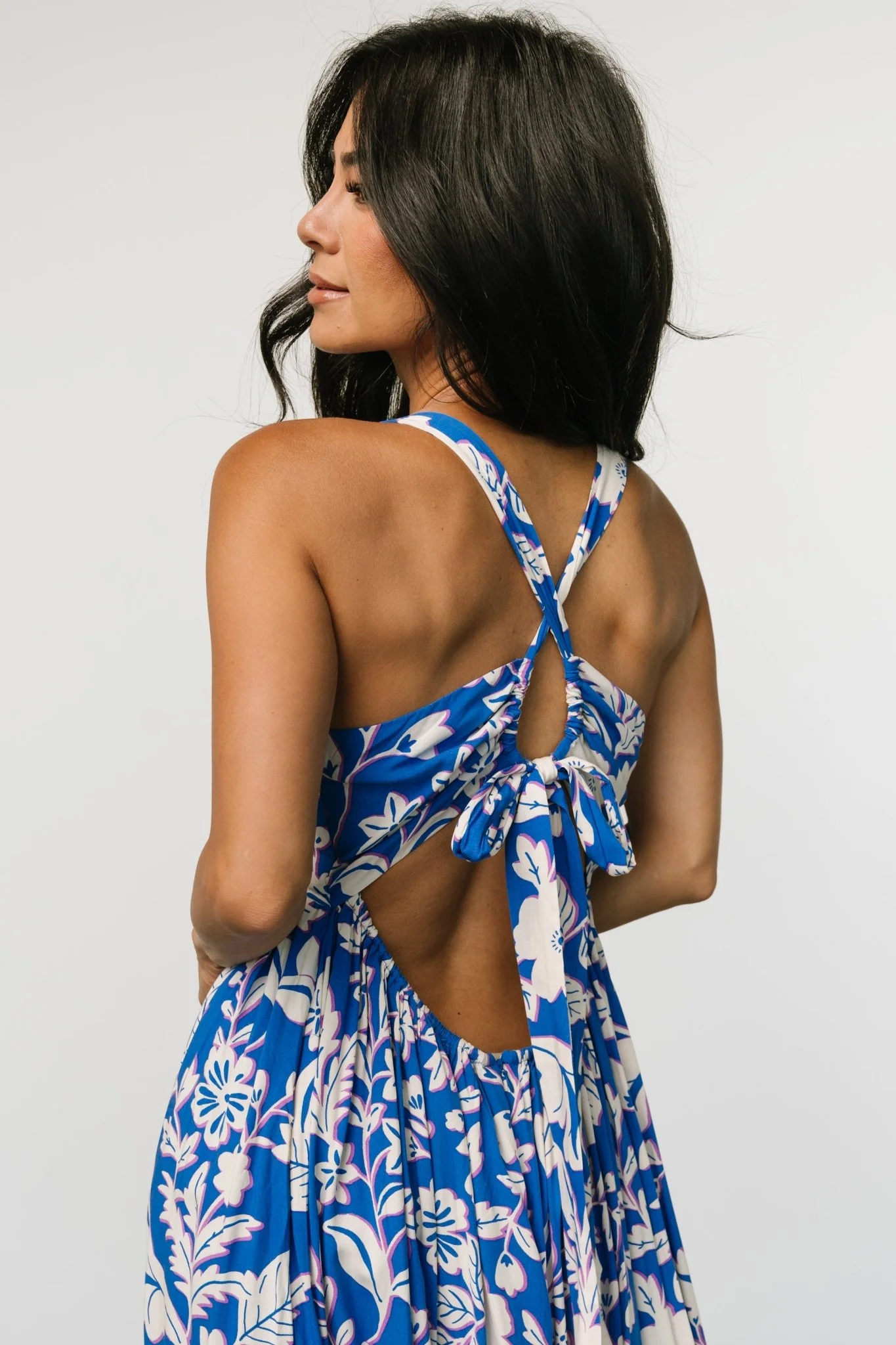 Atalanta Back Tie Maxi Dress | Blue Print