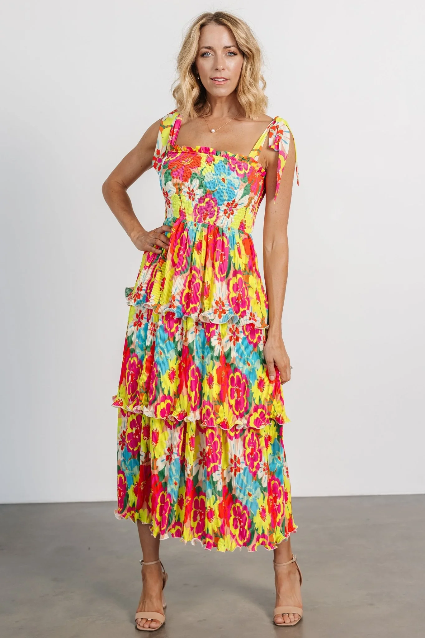 Aruba Tiered Dress | Multi