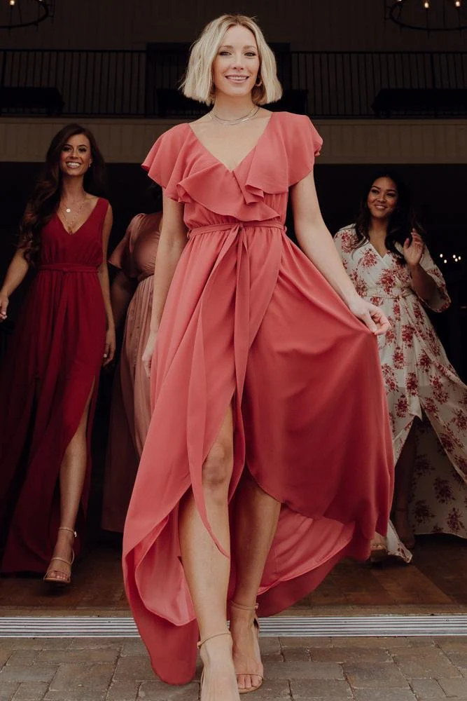 Katya Ruffle Maxi Dress | Rosewood