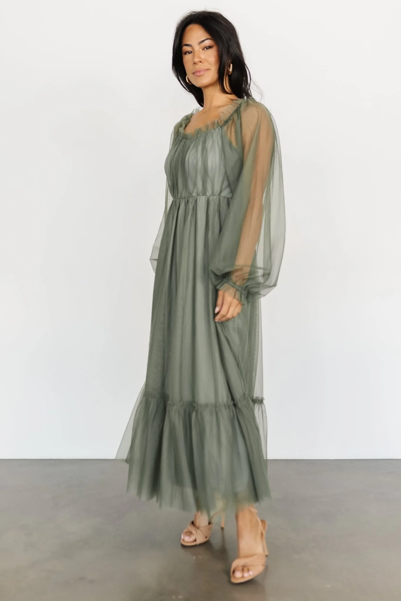 Cleobelle Maxi Dress | Dusty Olive