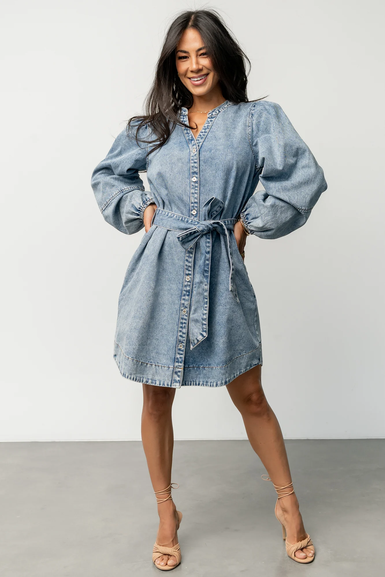 Tora Denim Dress | Light Wash