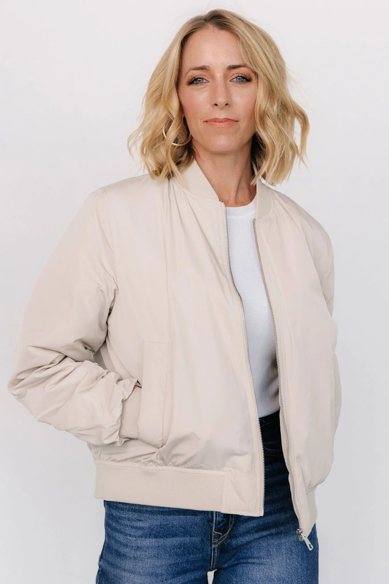 Jared Bomber Jacket | Oatmeal