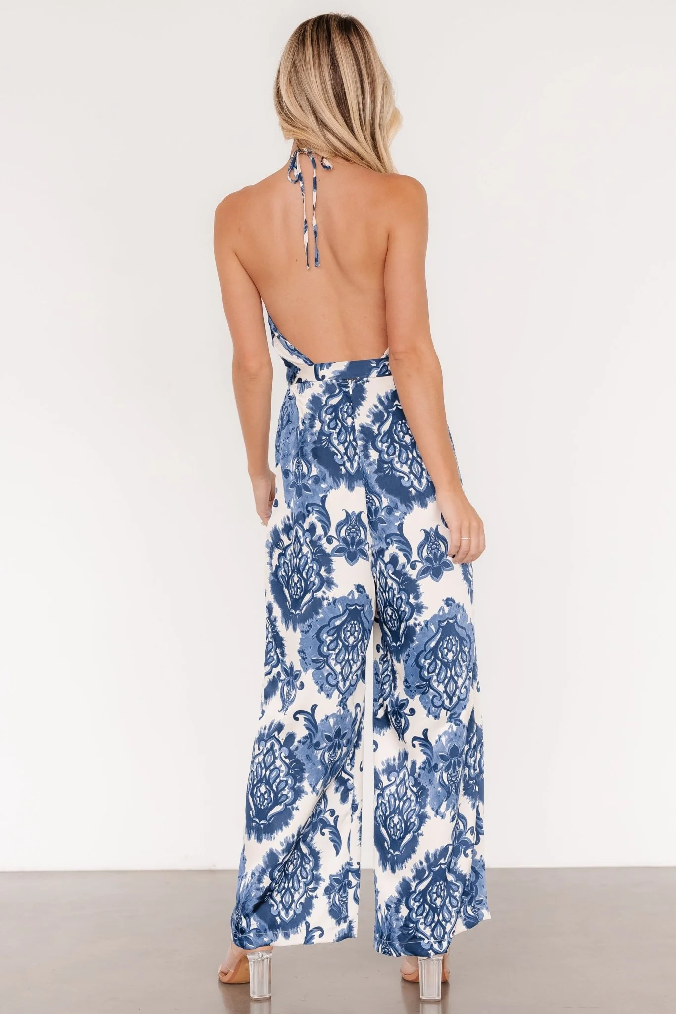 Korra Satin Jumpsuit | Blue Print