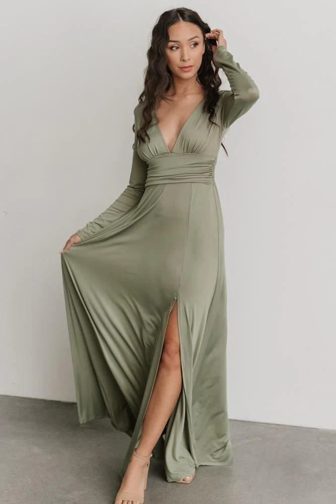 Arianna Maxi Dress | Dusty Sage
