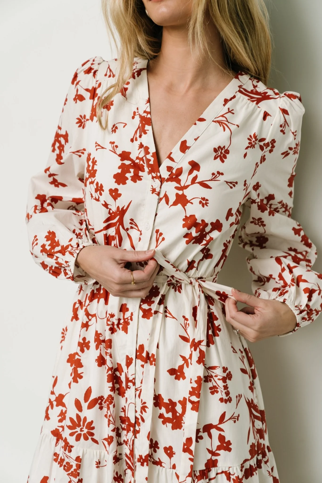 Hale Maxi Dress | Rust Print