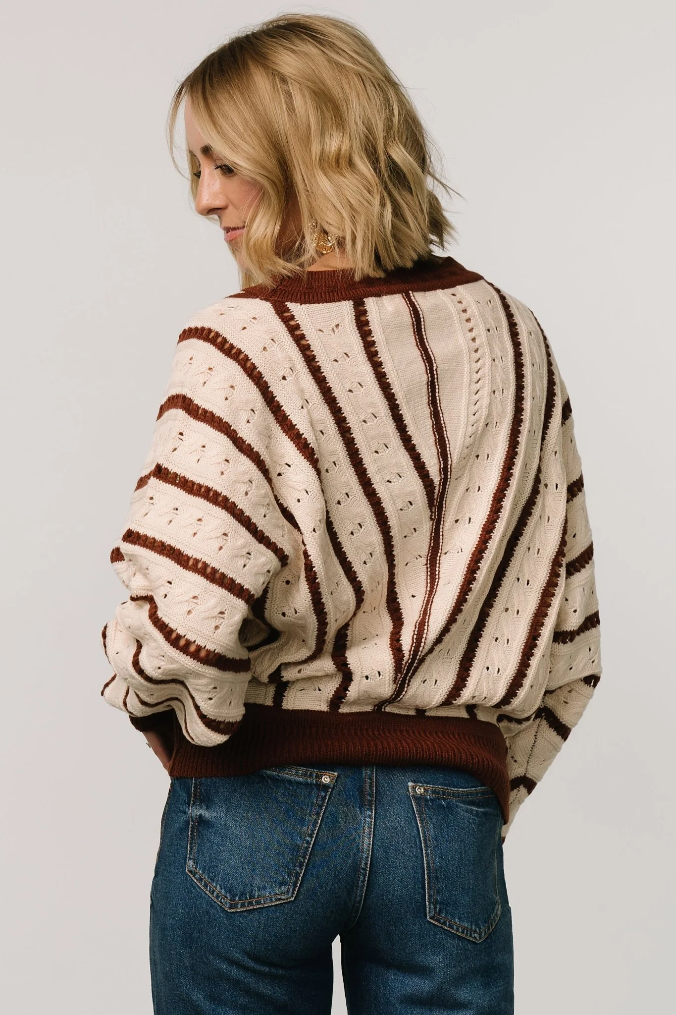 Paola Pointelle Sweater | Cream + Copper