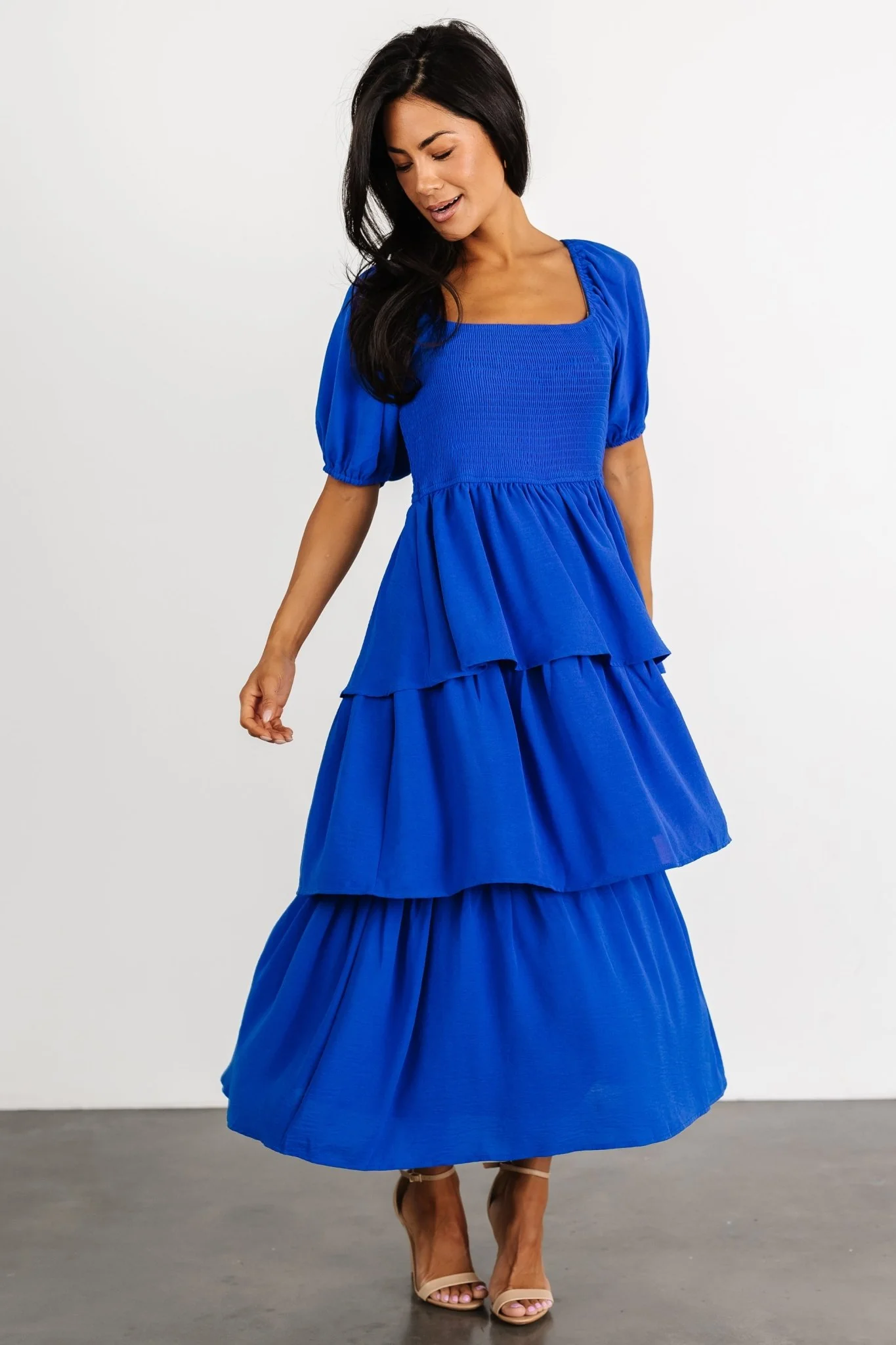 Ashbourne Tiered Dress | Cobalt
