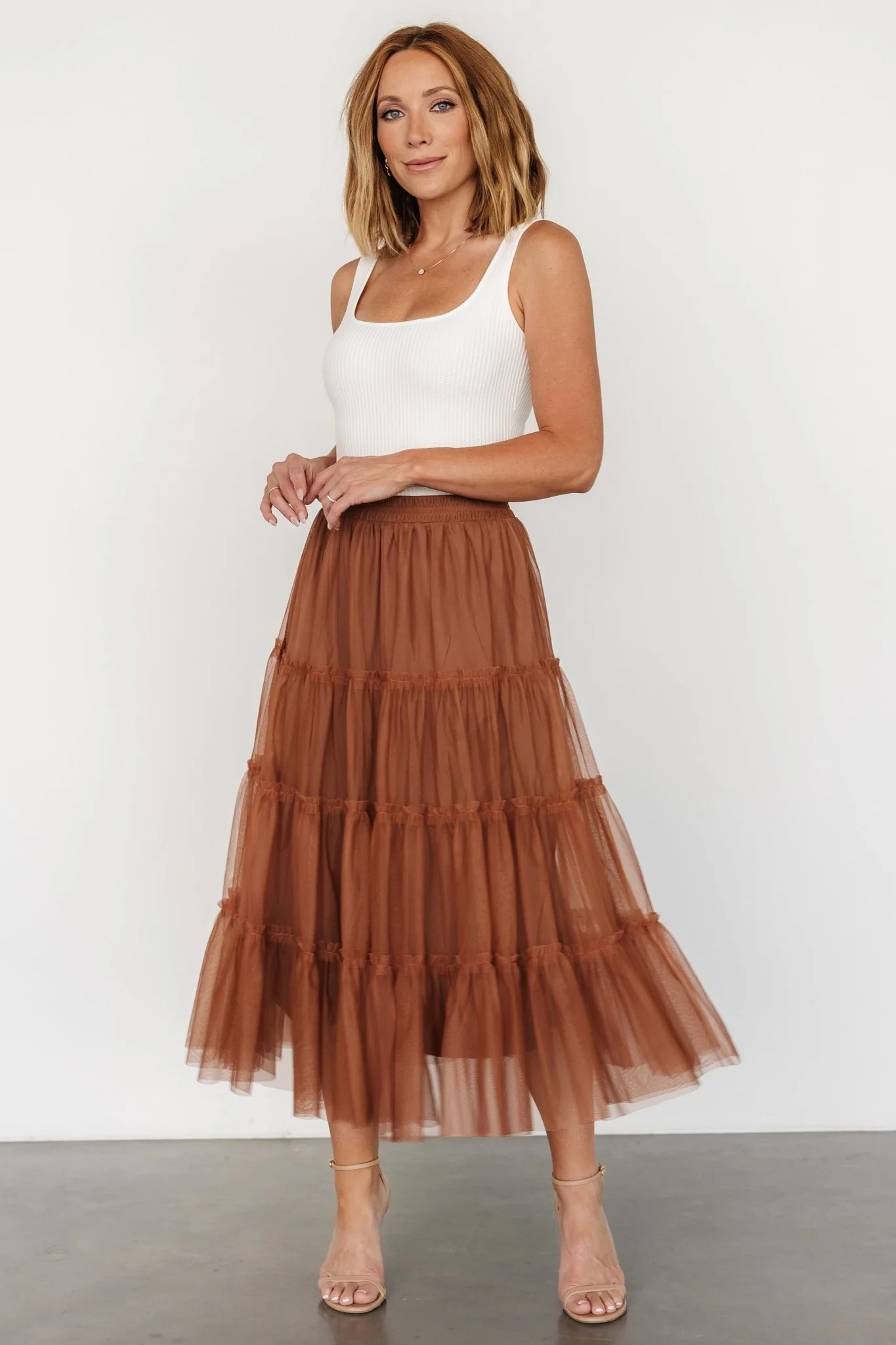 Galena Tulle Skirt | Copper