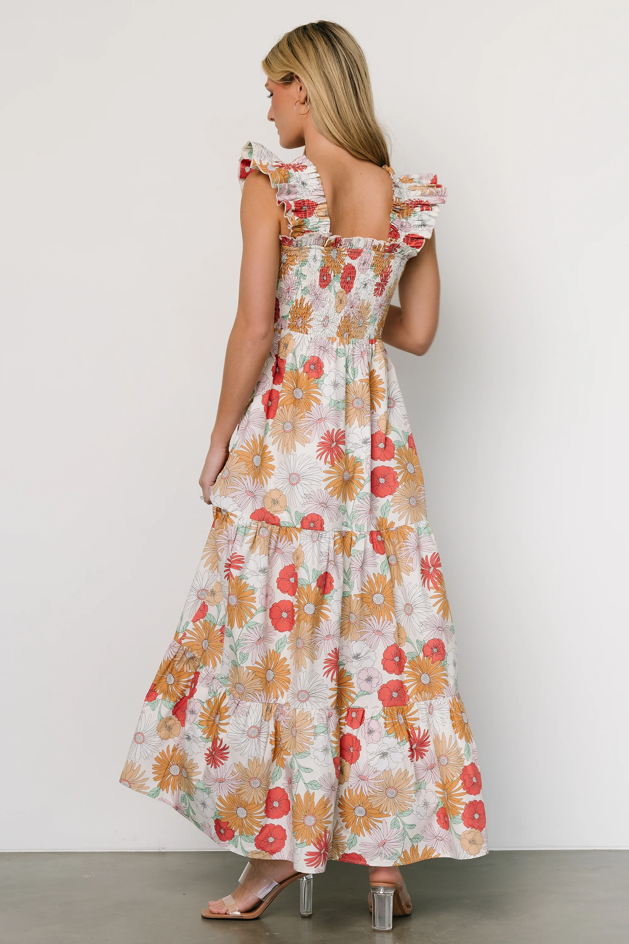 Adela Maxi Dress | Cream Multi Floral