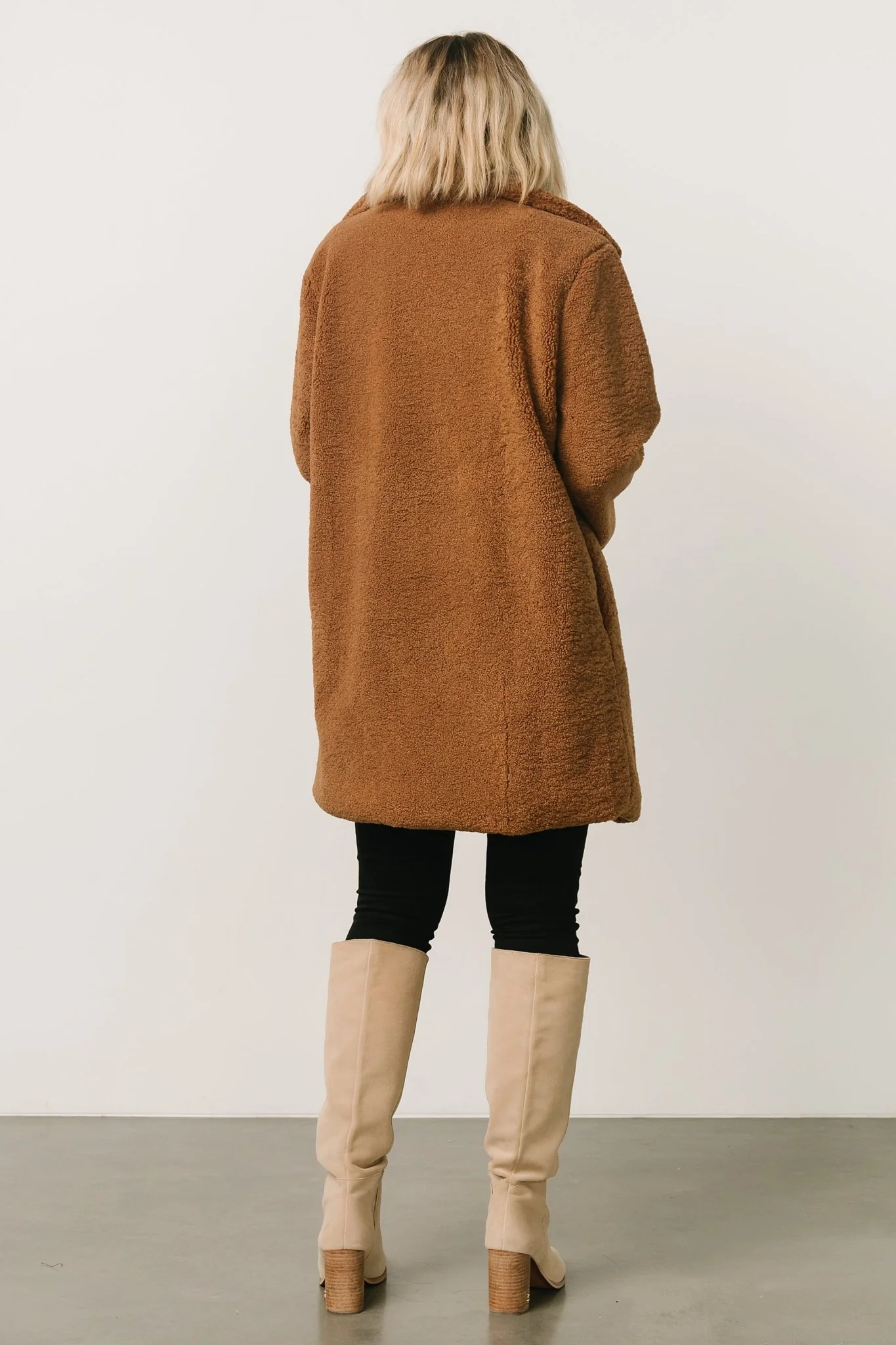 Damien Sherpa Coat | Dark Camel