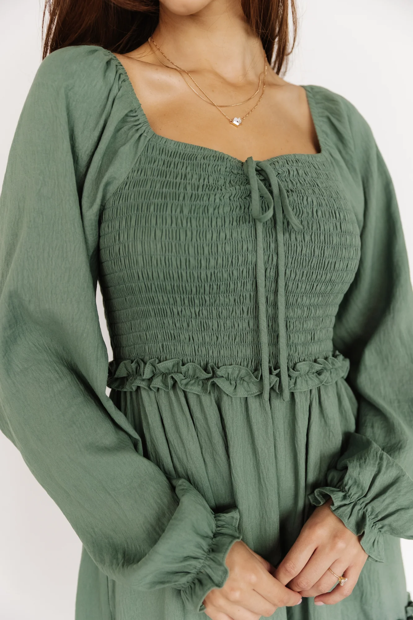 Britta Maxi Dress | Dark Sage