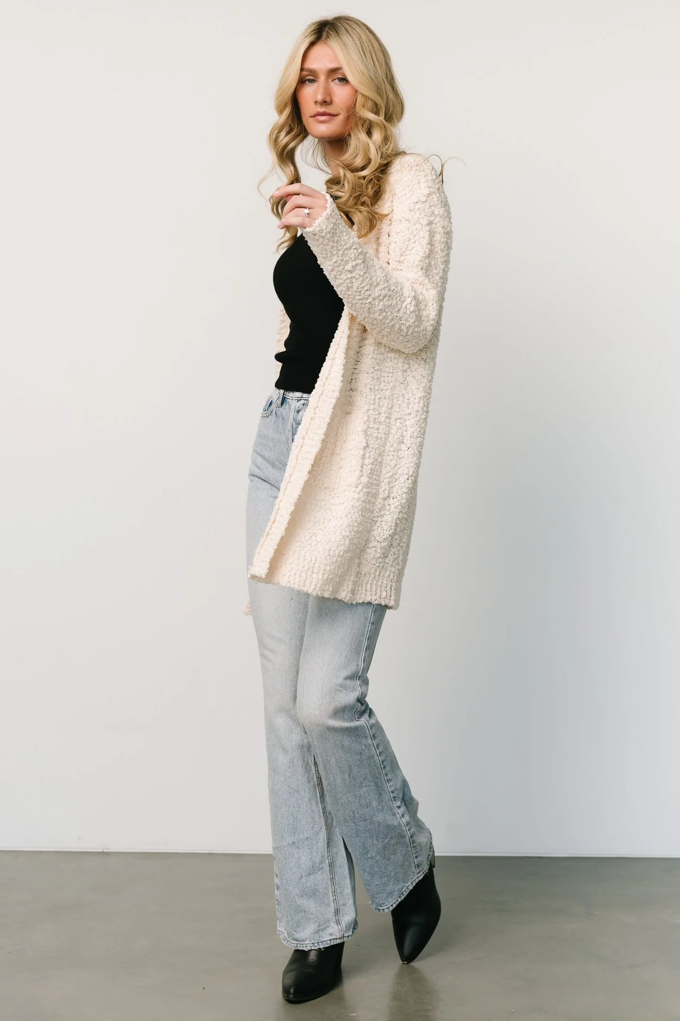 Oxford Pocket Cardigan | Cream