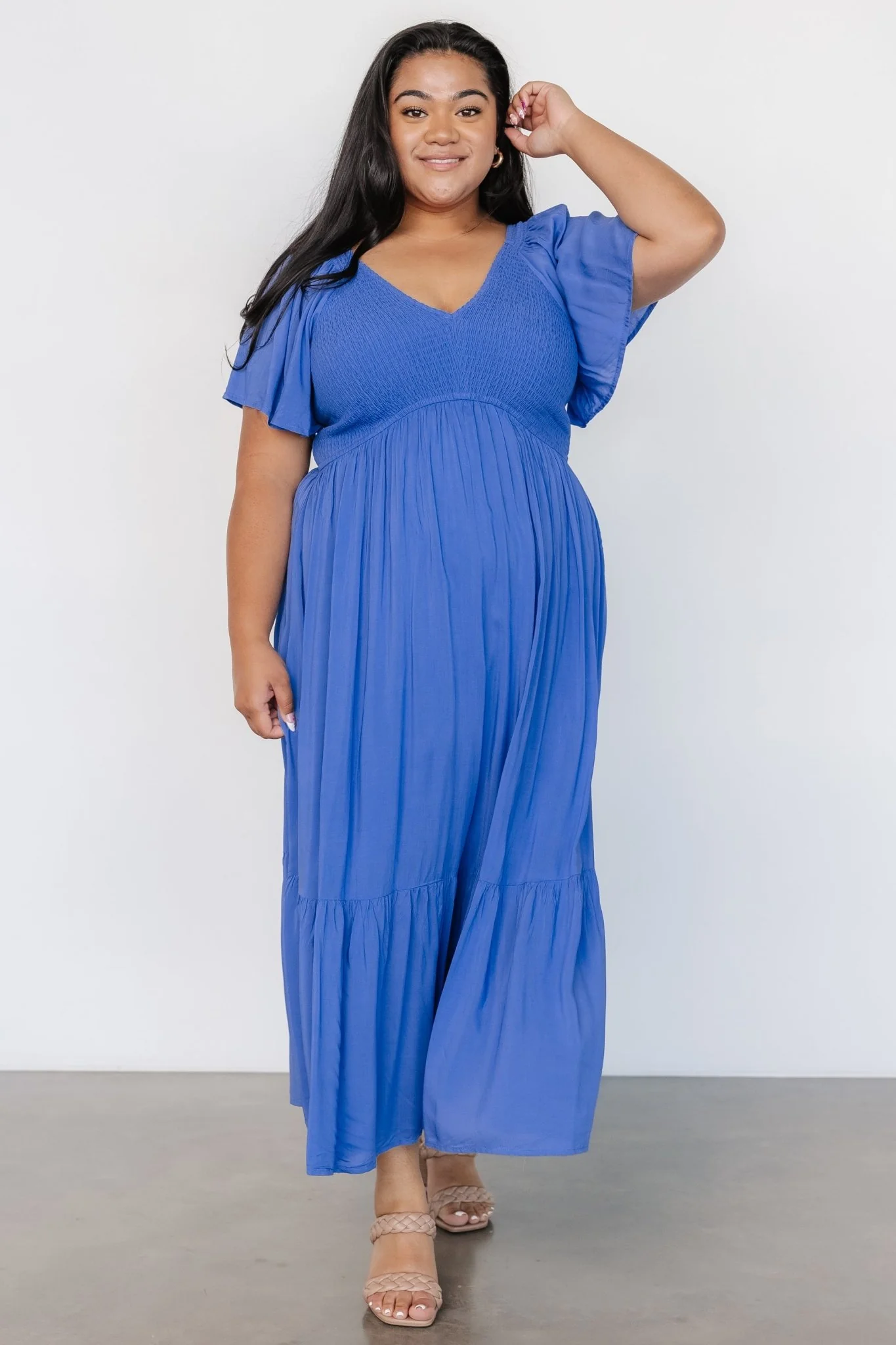 Scarlett Smocked Dress | Blue