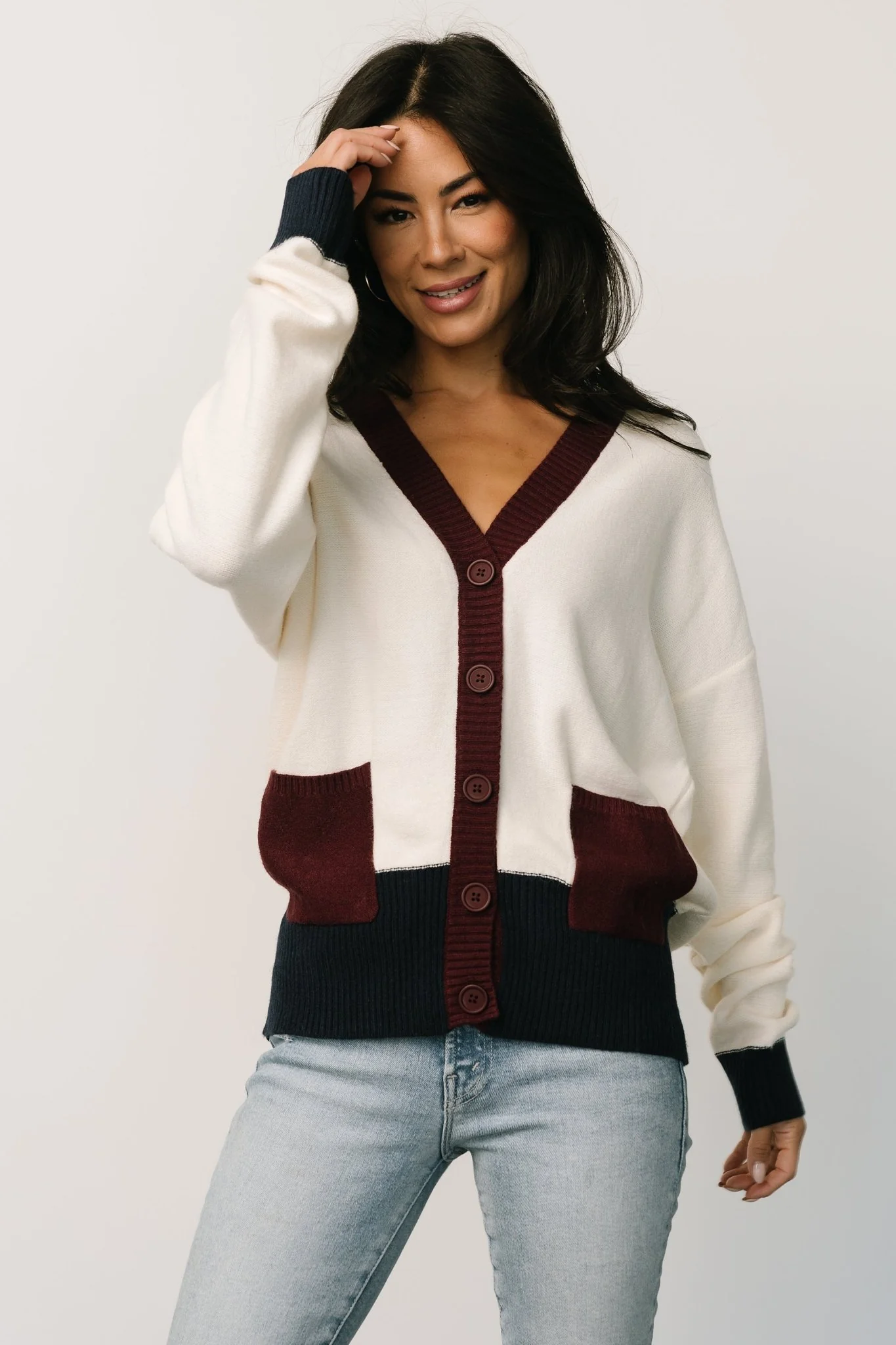Jax Cardigan | Cream Multi