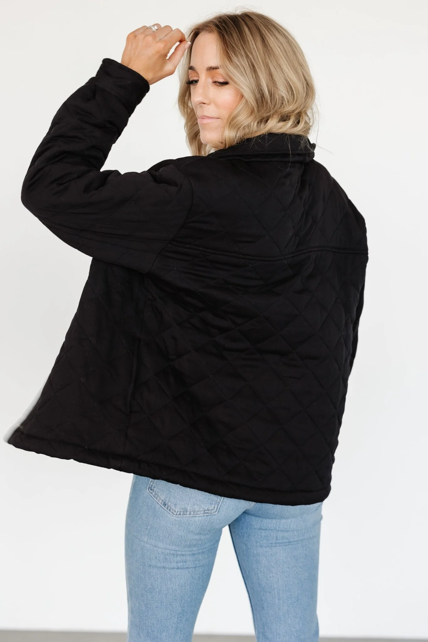 Nadia Button Up Jacket | Black
