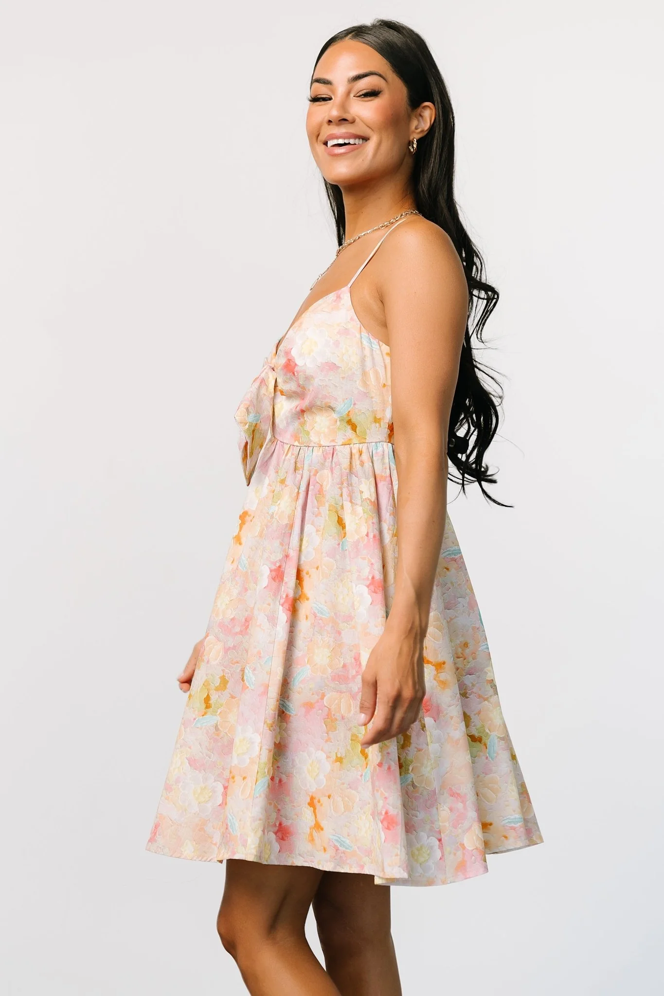 Camellia Mini Dress | Pastel Multi