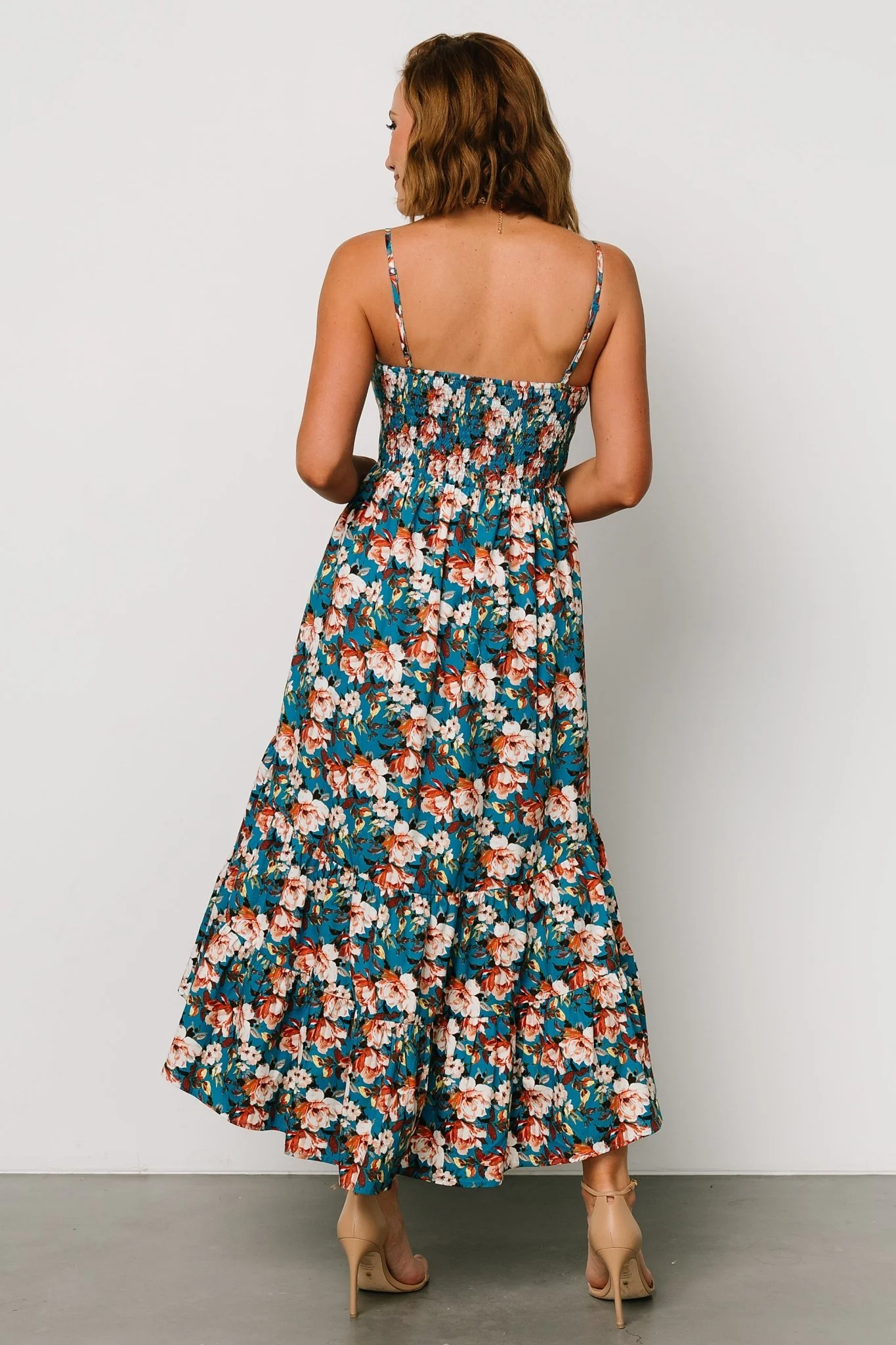 Shari Tank Maxi Dress | Deep Blue Floral