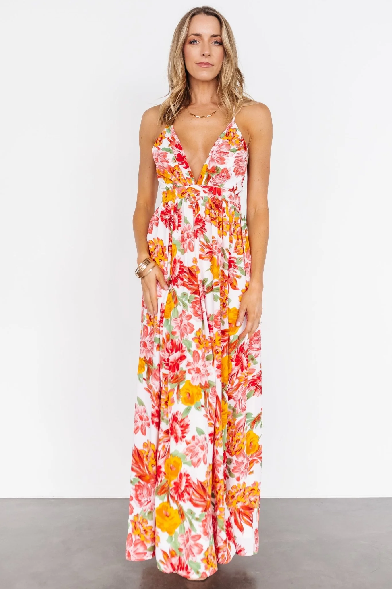 Miramar Maxi Dress | Off White Floral