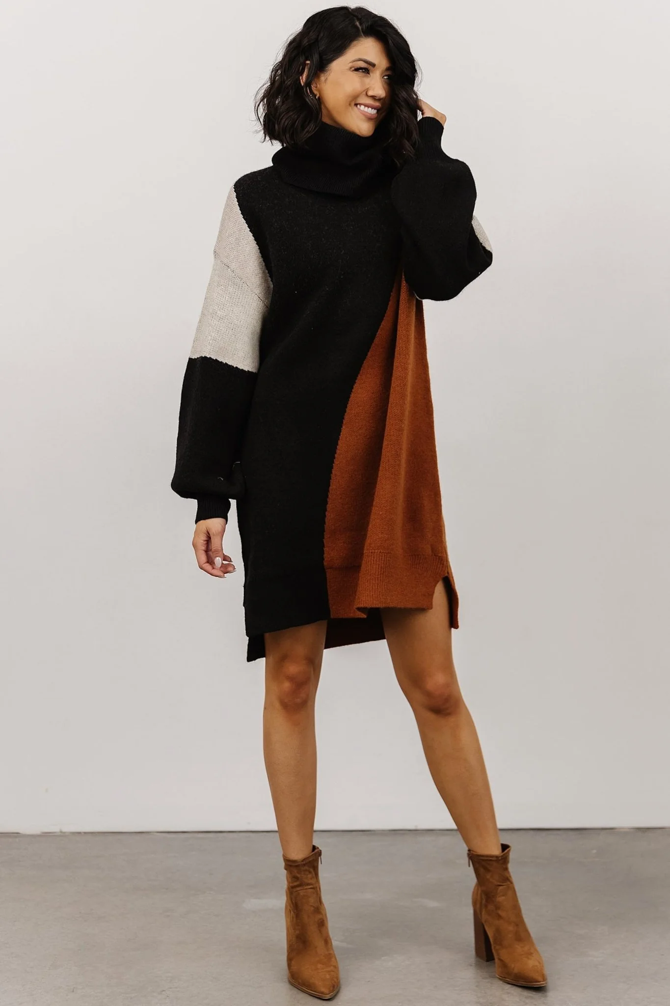 Diego Sweater Dress | Black Multi