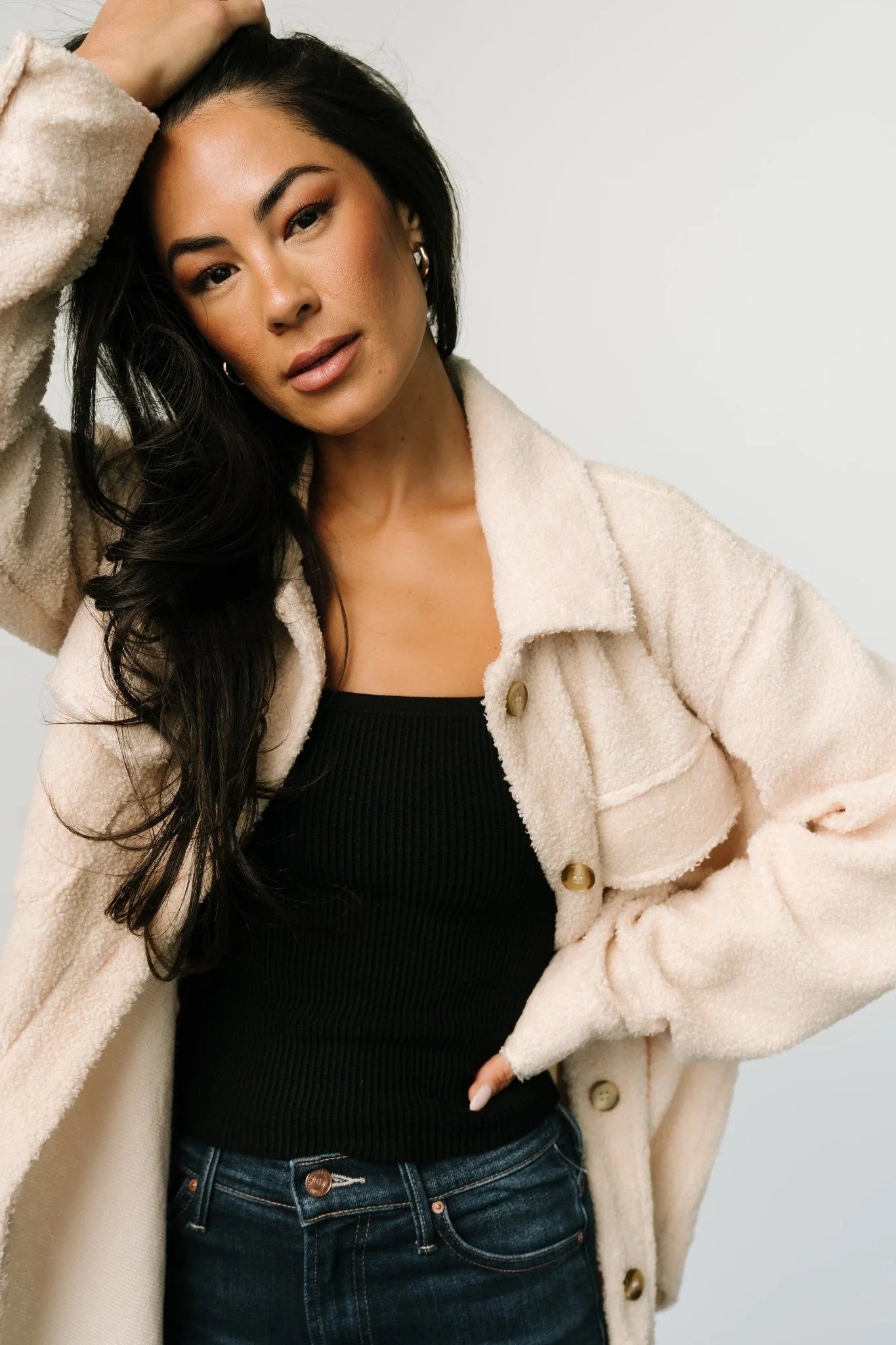 Jayden Sherpa Jacket | Honey