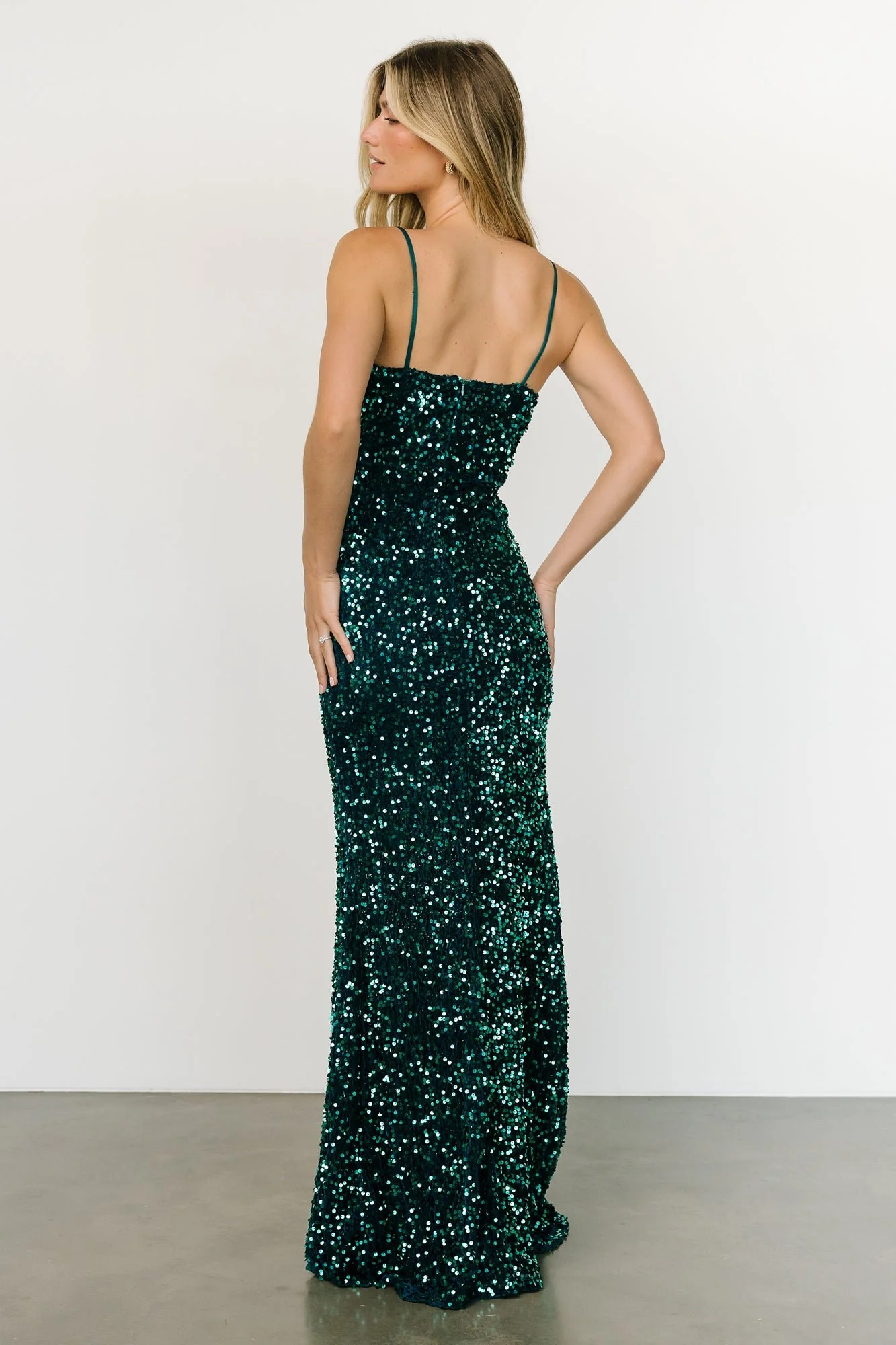 Emeris Sequin Gown | Emerald