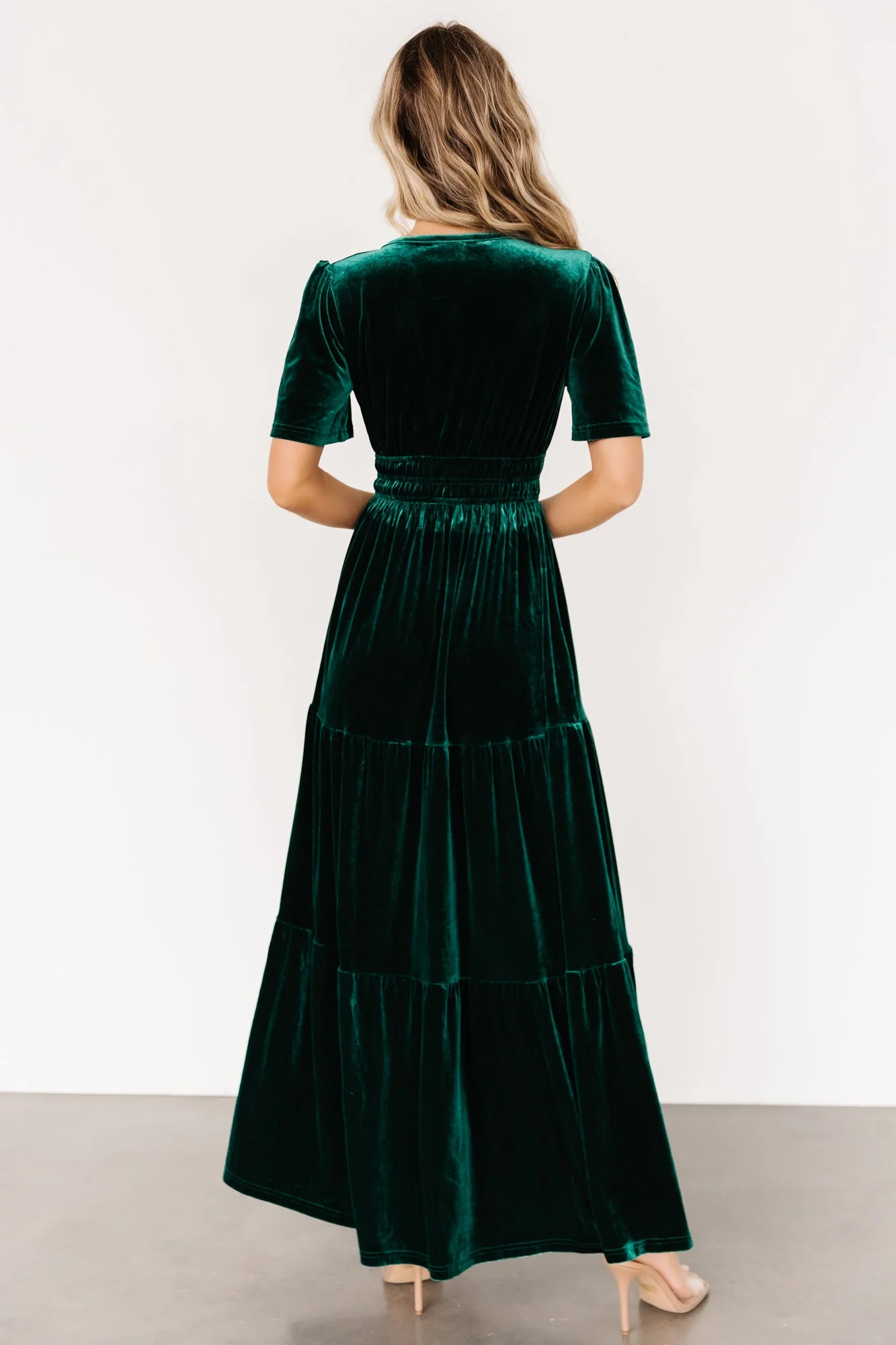 Artemis Velvet Maxi Dress | Emerald