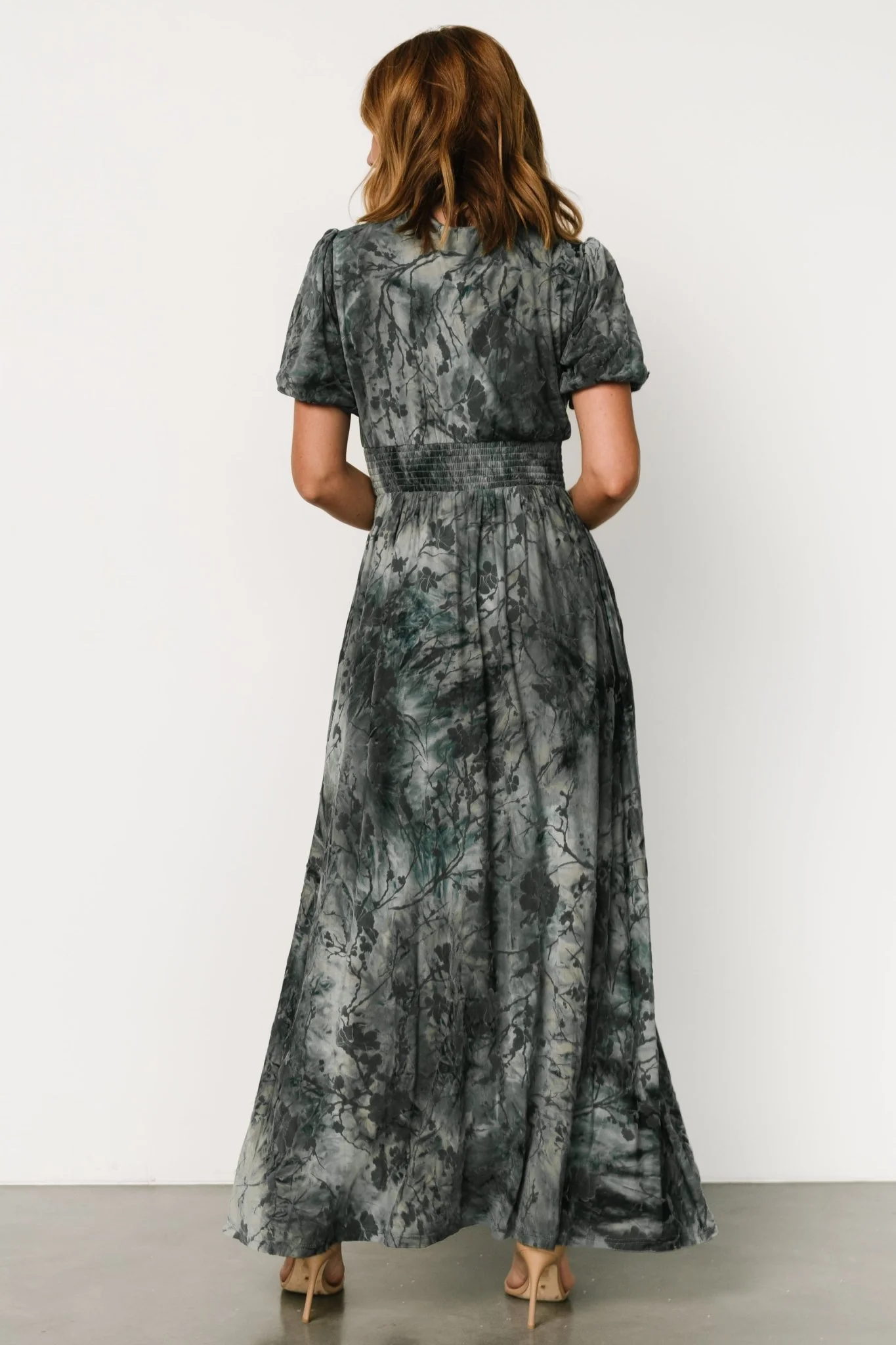 Leslie Velvet Maxi Dress | Slate Blue