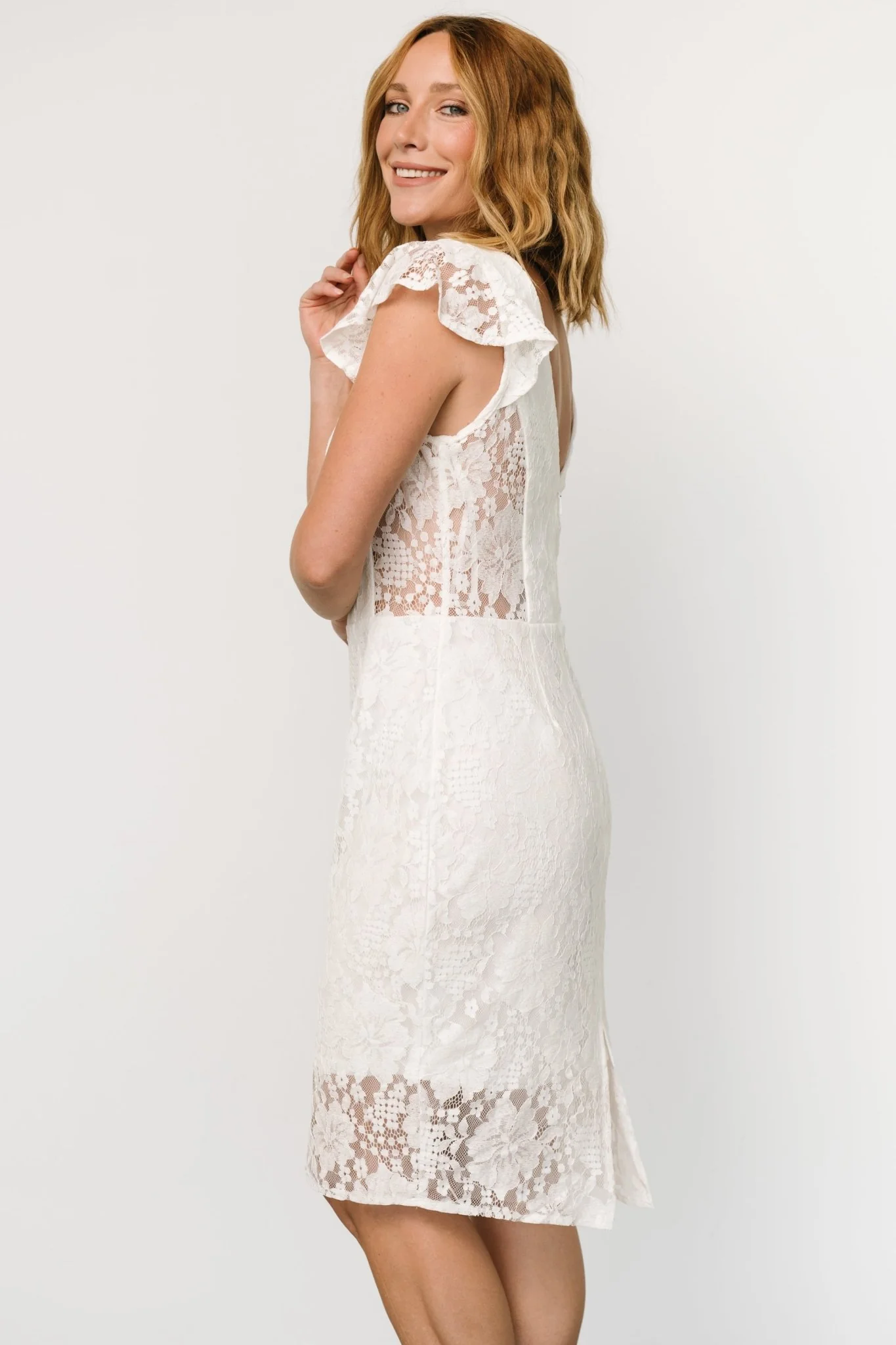 Kimber Lace Dress | Off White