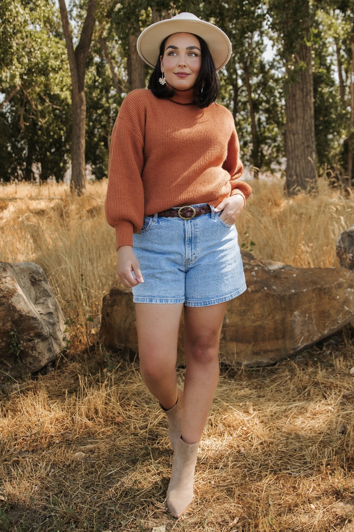 Malcolm Turtleneck Sweater | Spice