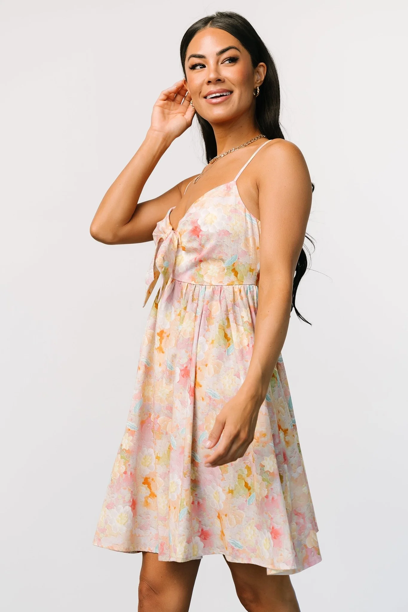 Camellia Mini Dress | Pastel Multi