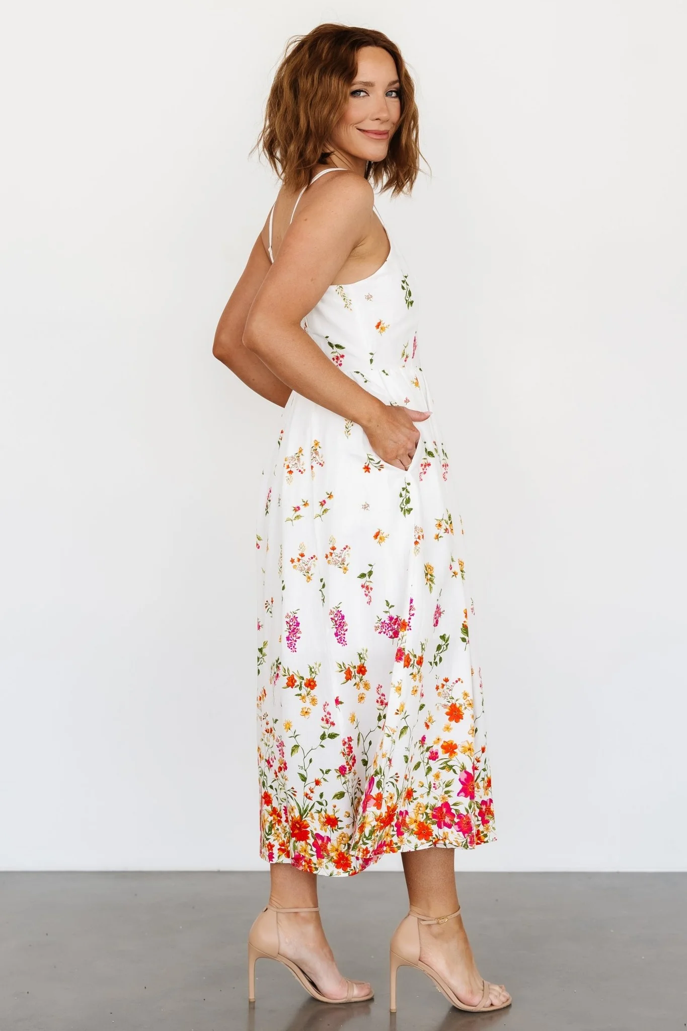 Daniella Tank Dress | Off White Floral