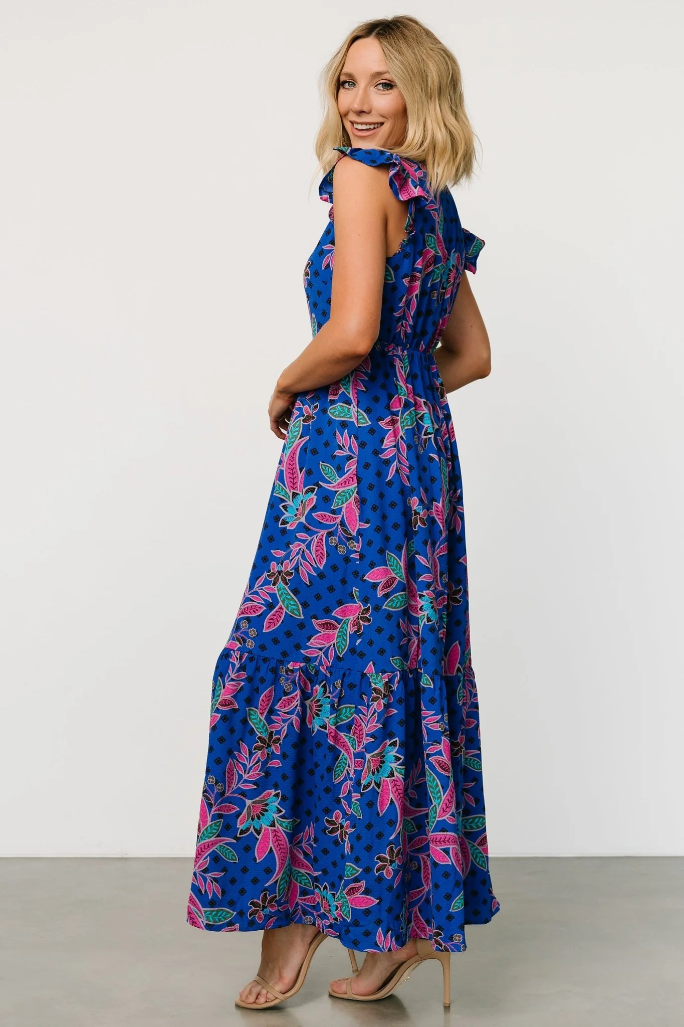 Biscayne Maxi Dress | Indigo Print