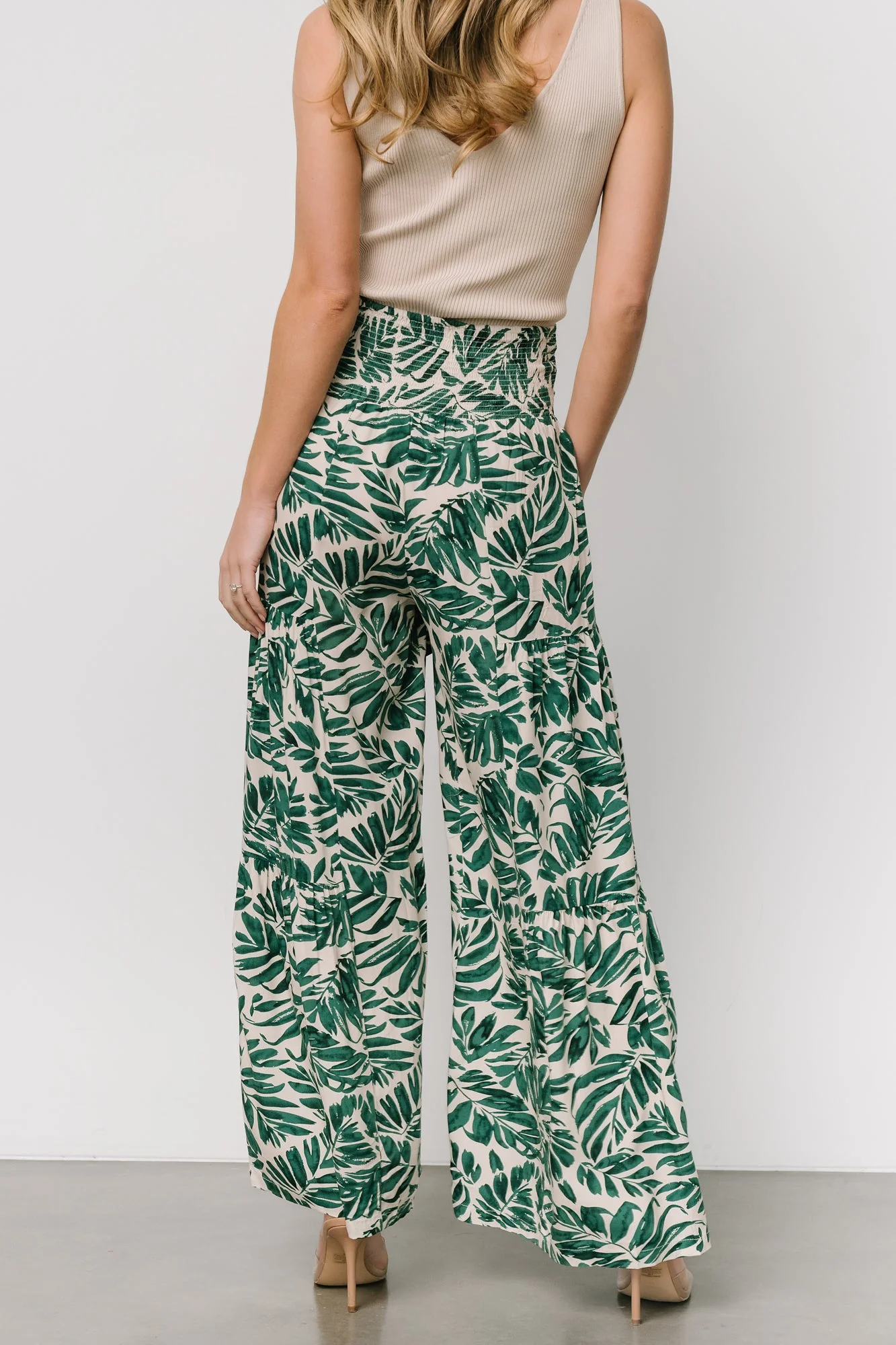 Monterey Pants | Green Print