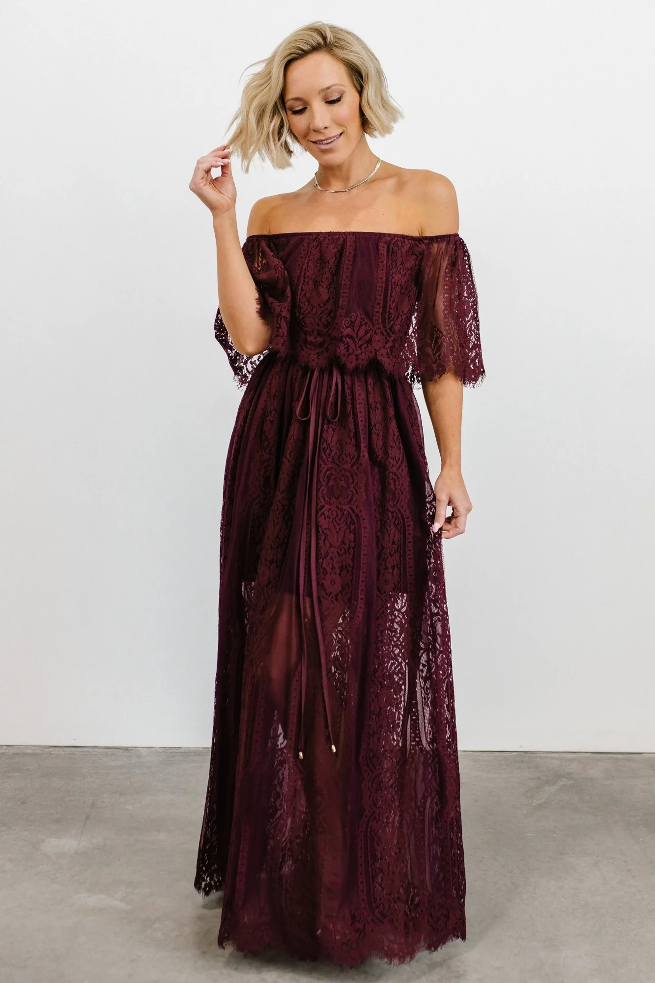 Caroline Lace Maxi Dress | Mulberry
