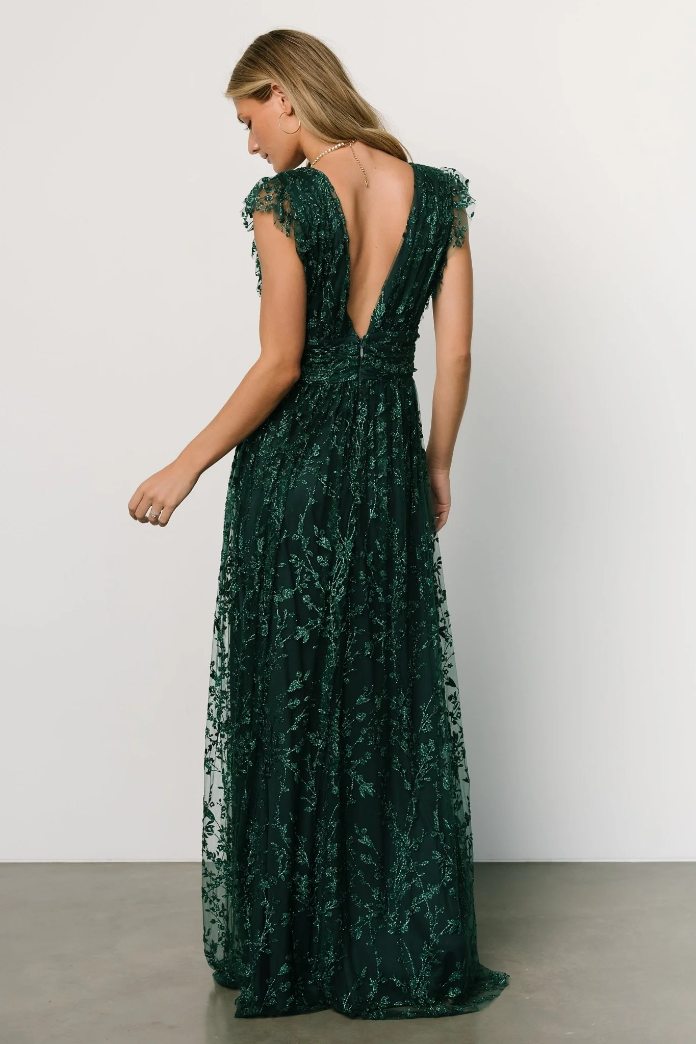 Arlene Shimmer Gown | Emerald