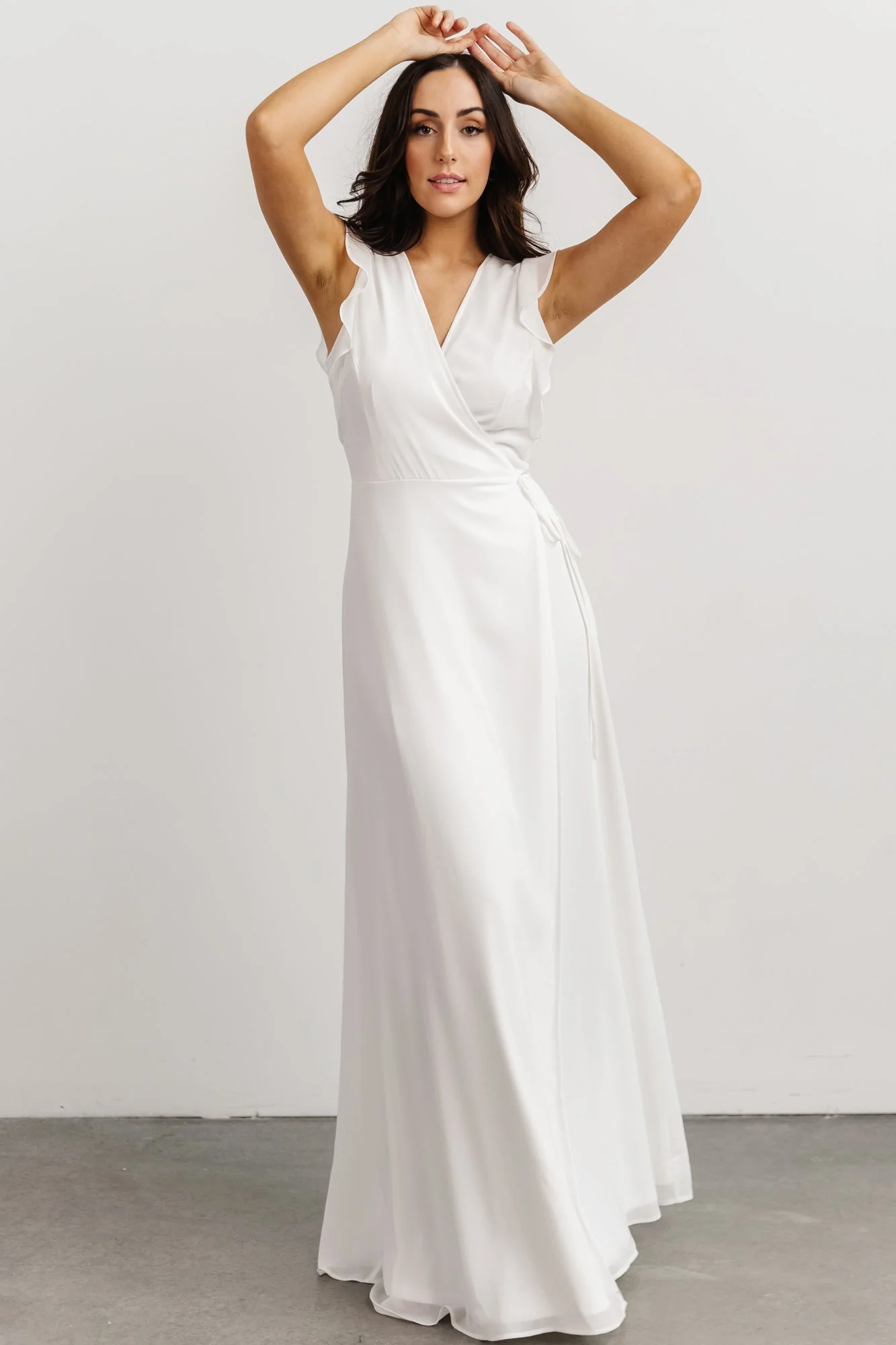 Saya Wrap Maxi Dress | Off-White
