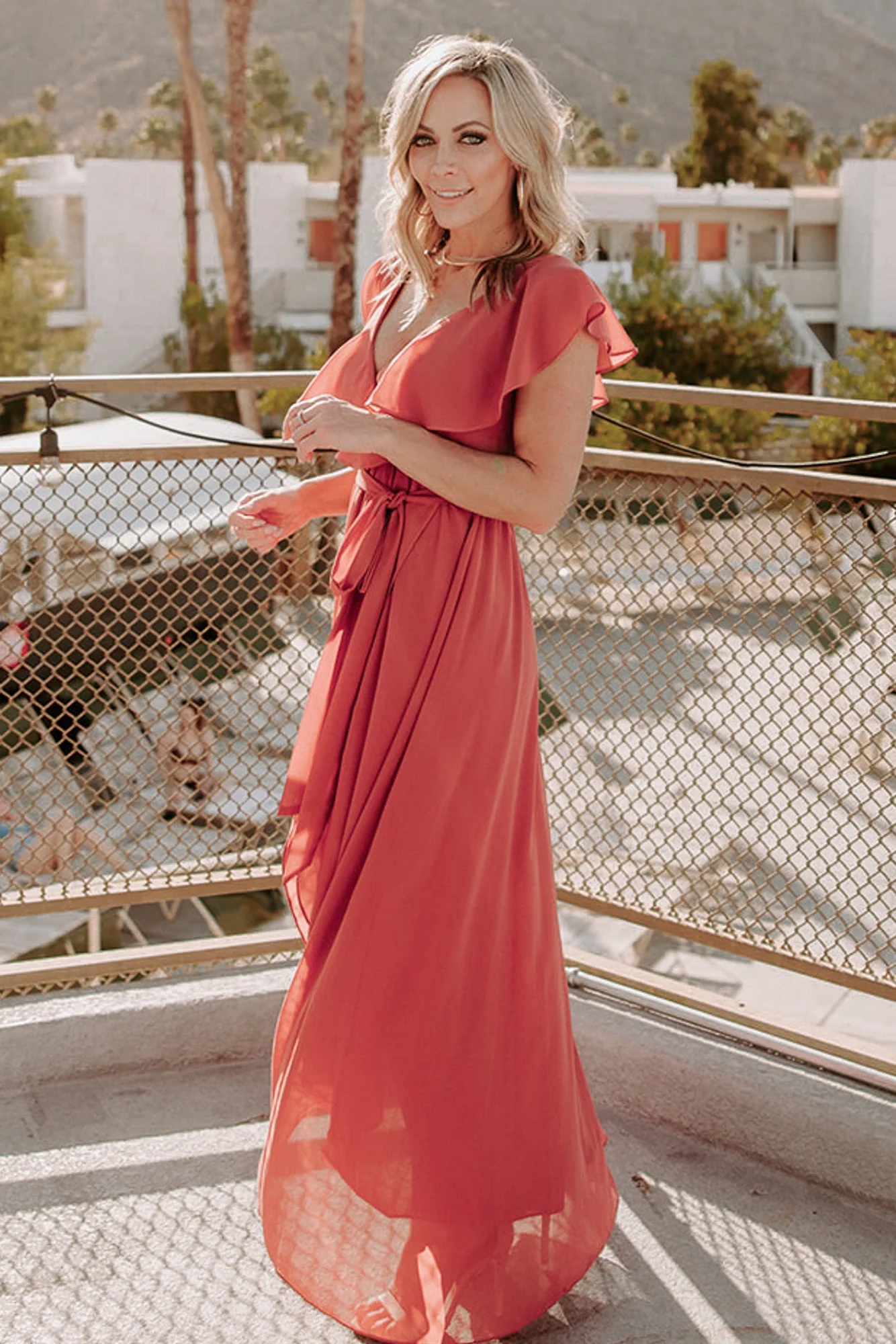 Katya Ruffle Maxi Dress | Rosewood