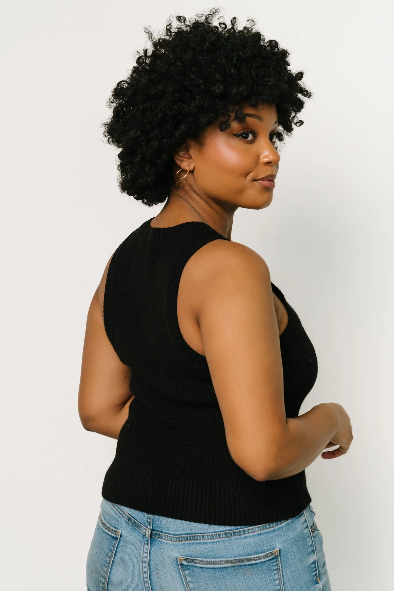 Cruz Knit Tank Top | Black