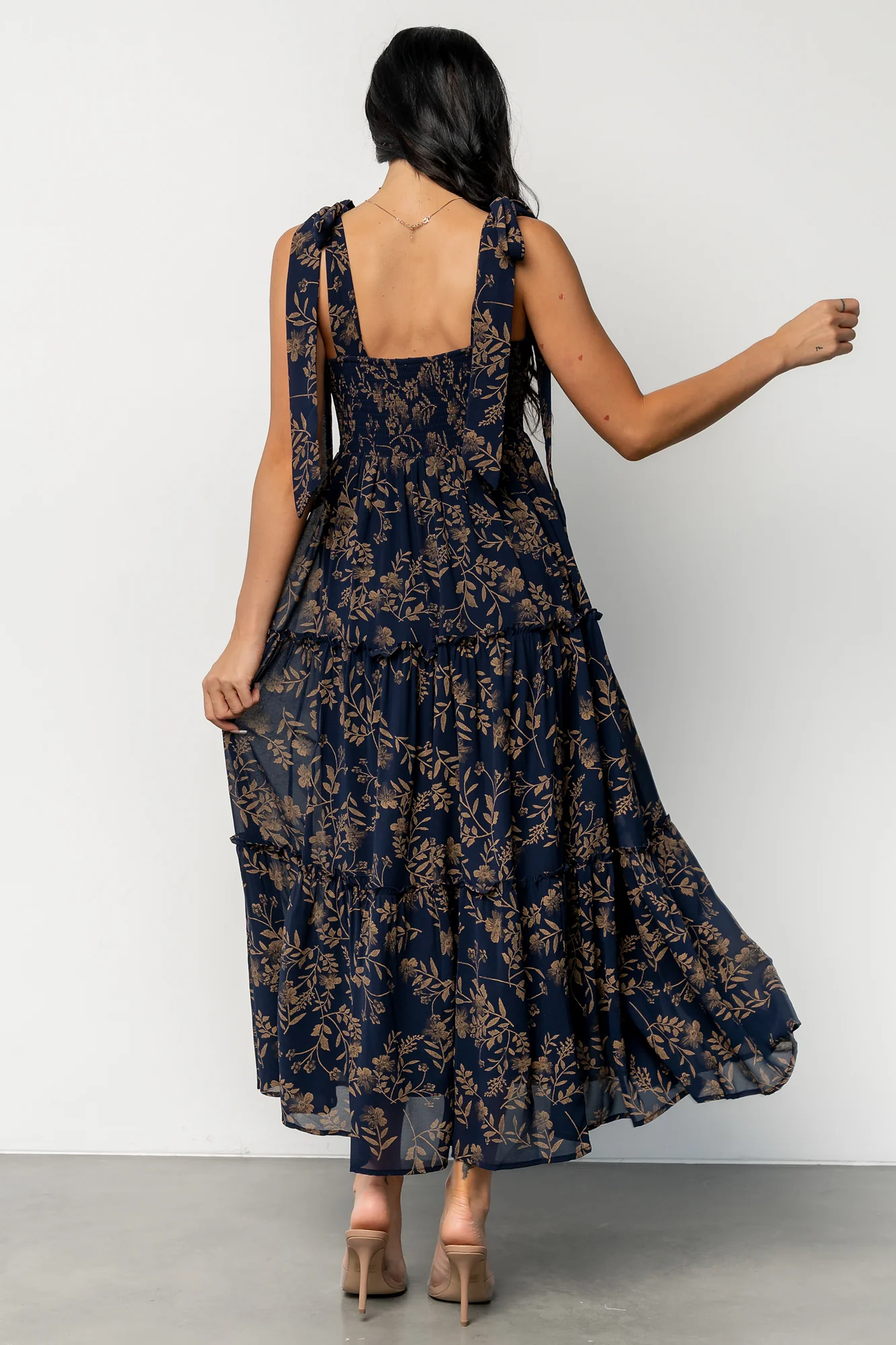 Anita Maxi Dress | Midnight + Gold Floral