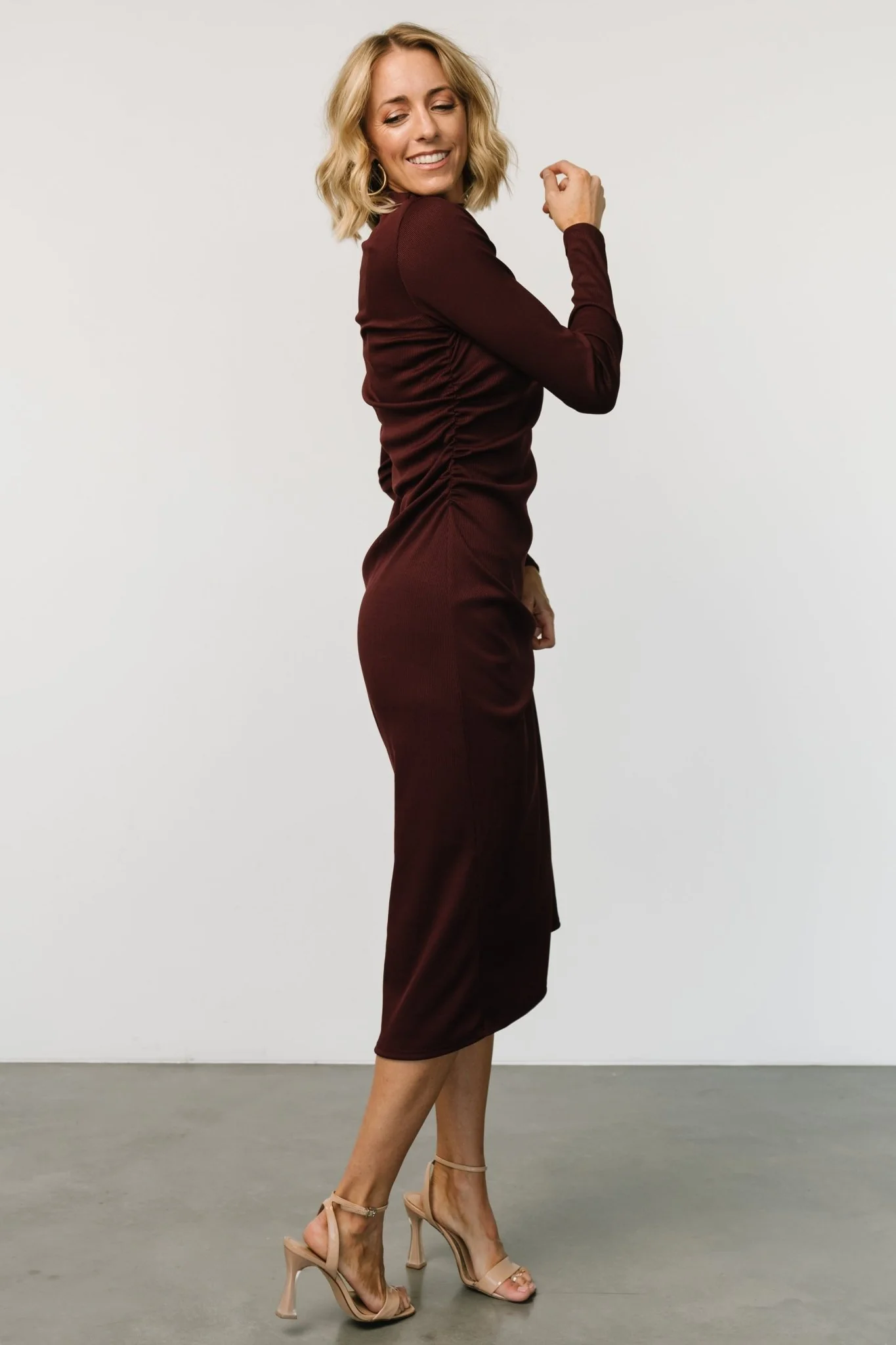 Aiko Mock Neck Dress | Mulberry