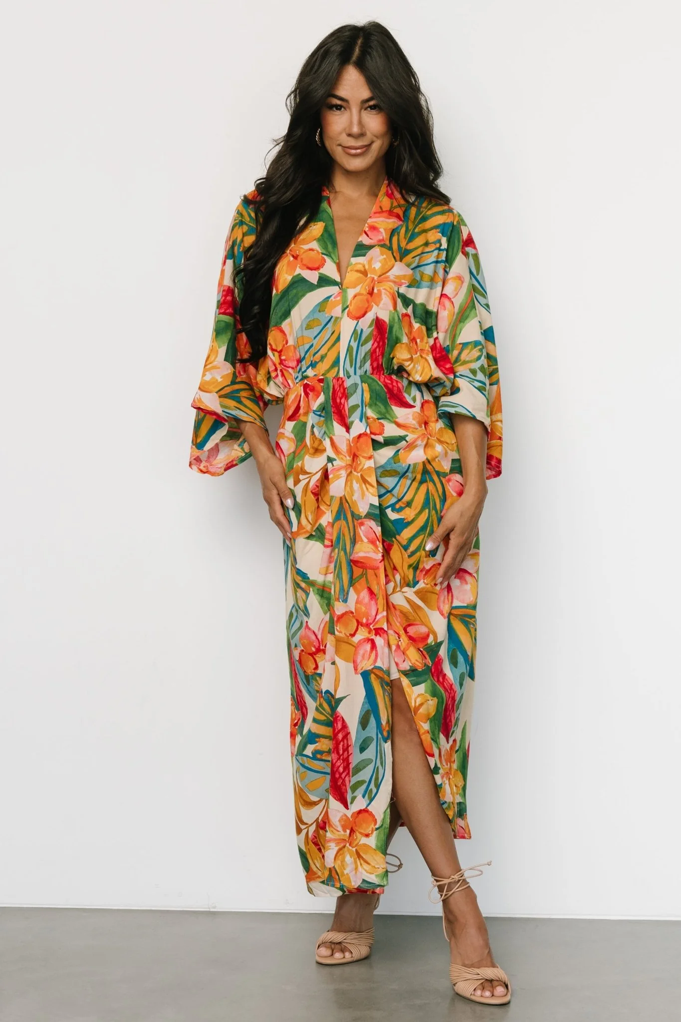 Oliana Kimono Dress | Summer Floral