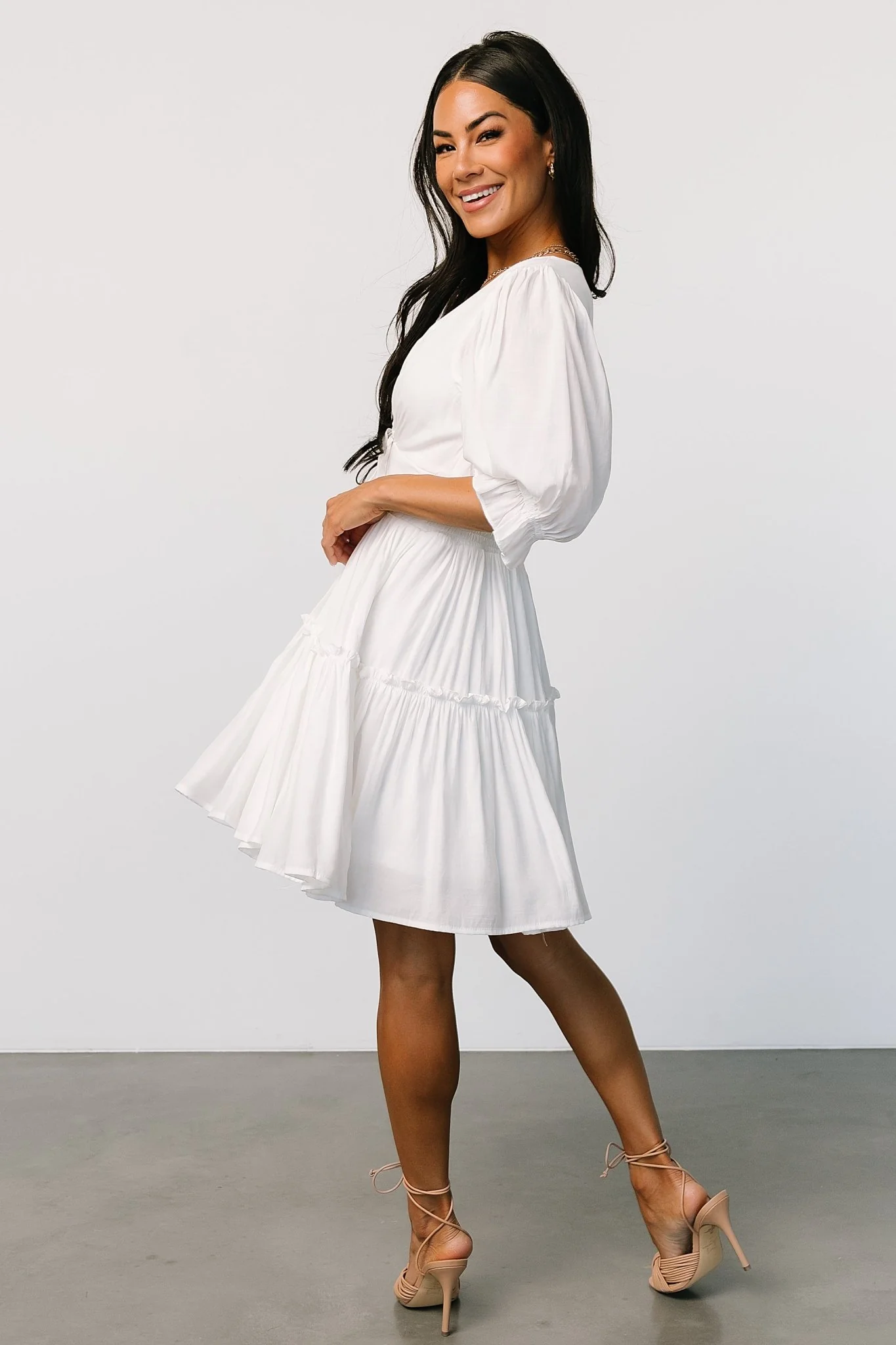 Gisela Short Dress | Off White